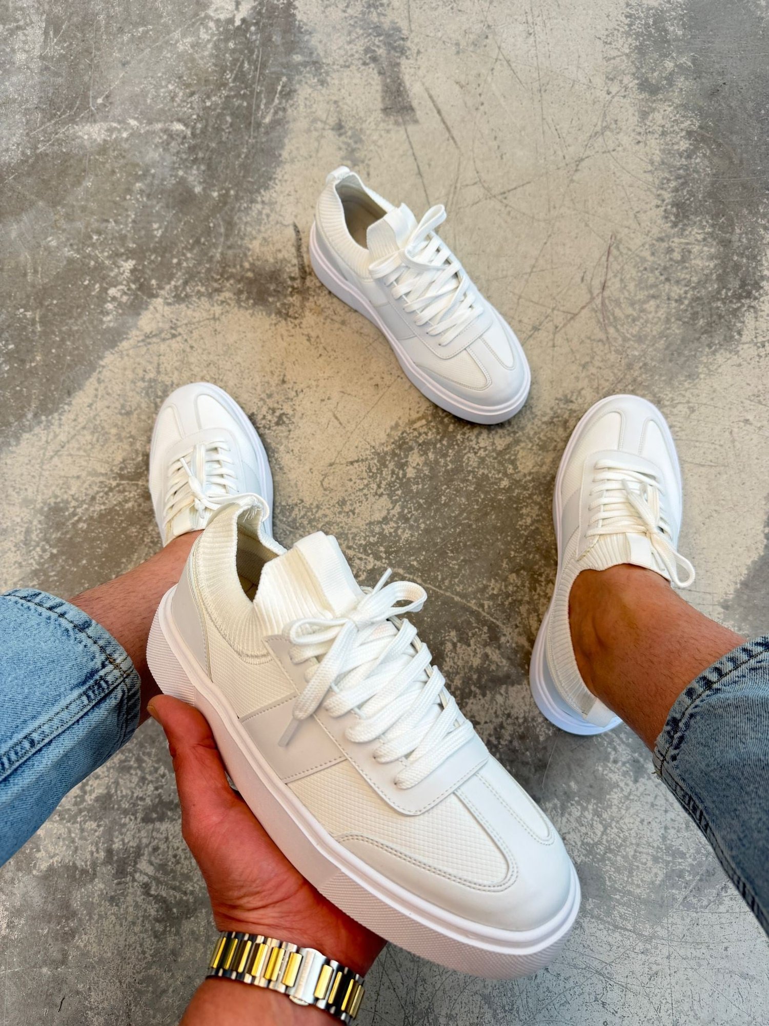 Beyaz Yeni Model Triko 