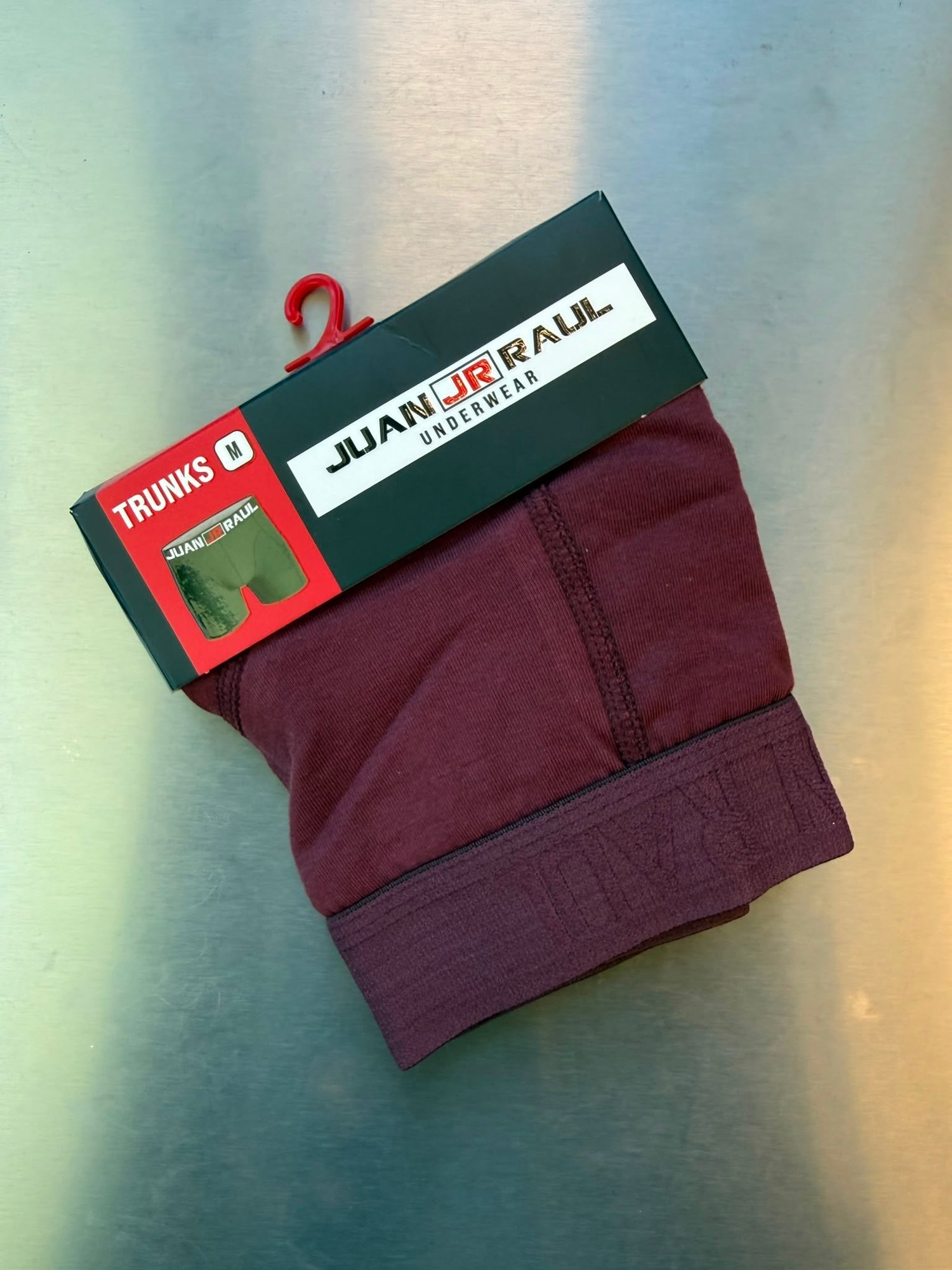 Bordo %100 Pamuk Boxer