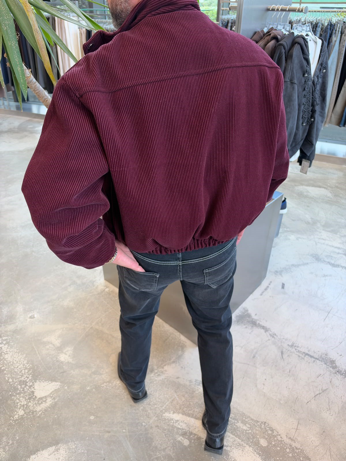 Bordo Kadife Bomber Mont SN4587