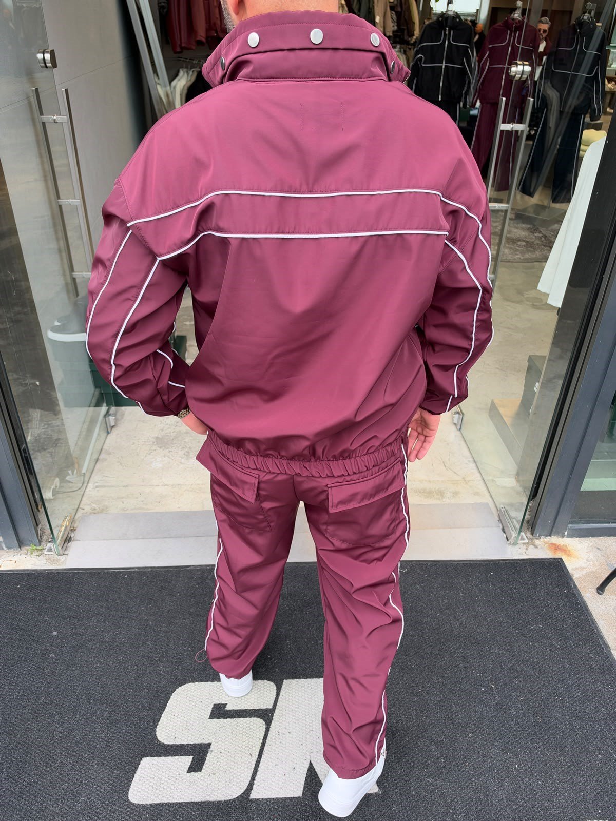 Bordo SK Biyeli Kaplama Kumaş Takım SK415