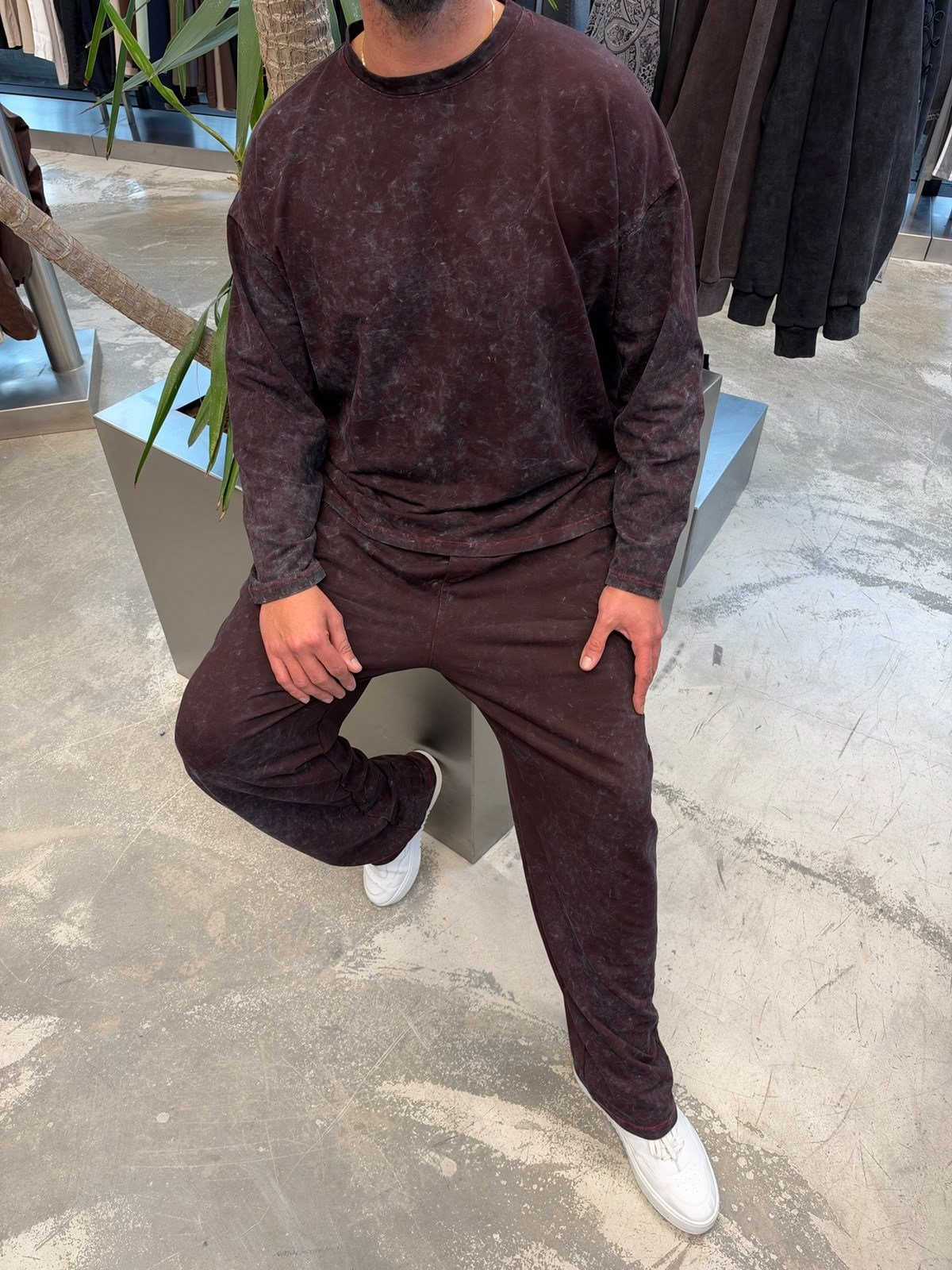 Bordo Yıkamalı Takım RS143