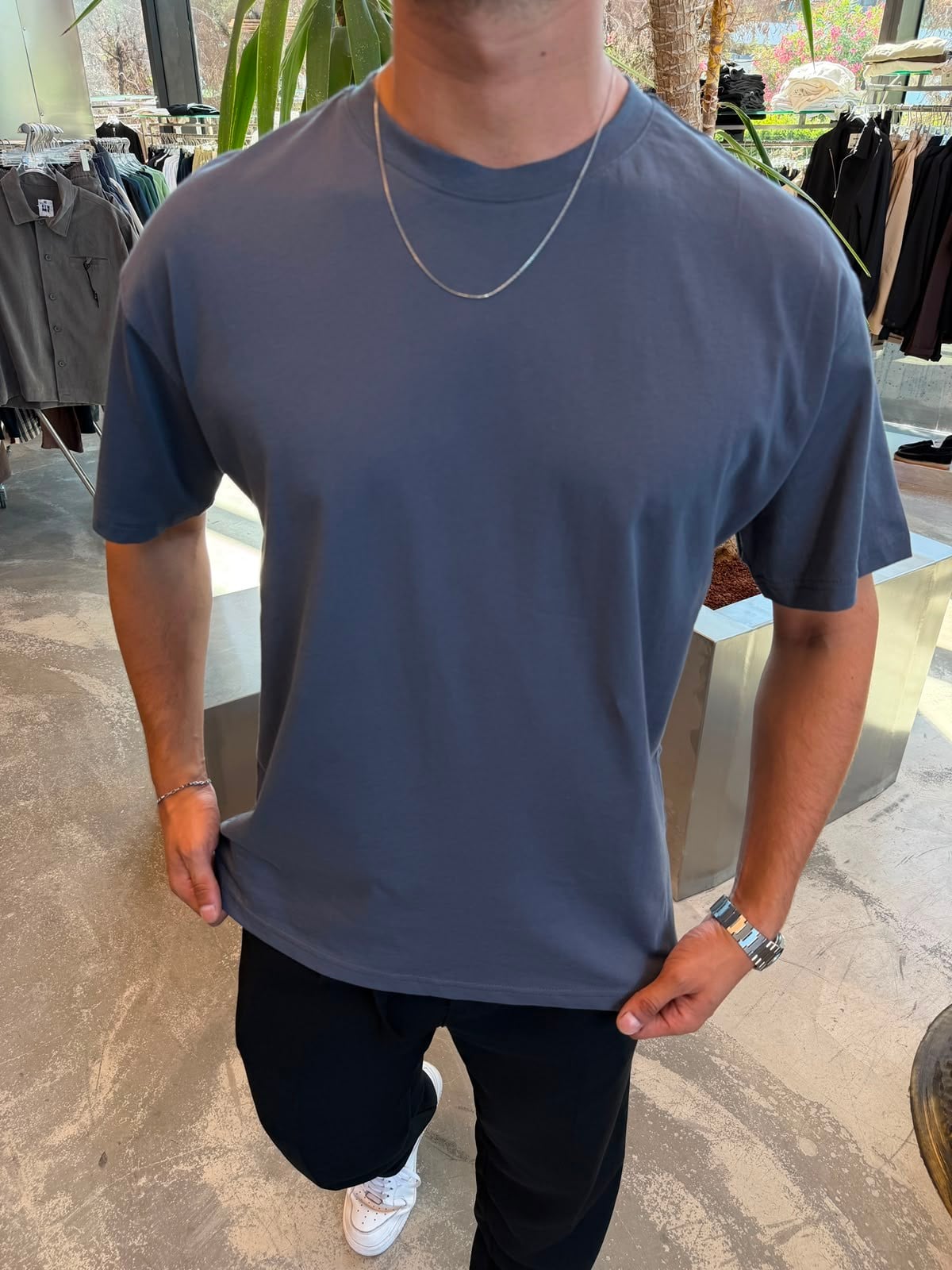 Füme Qawis Oversize Basic T-Shirt QW01