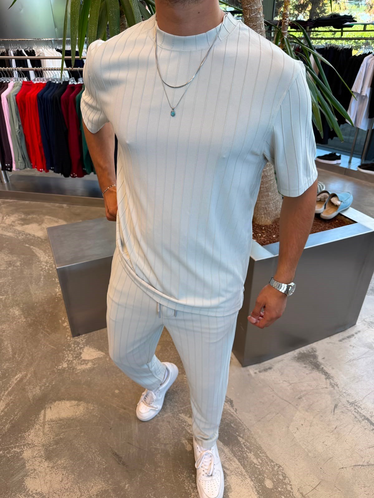 Ice White Rib Takım