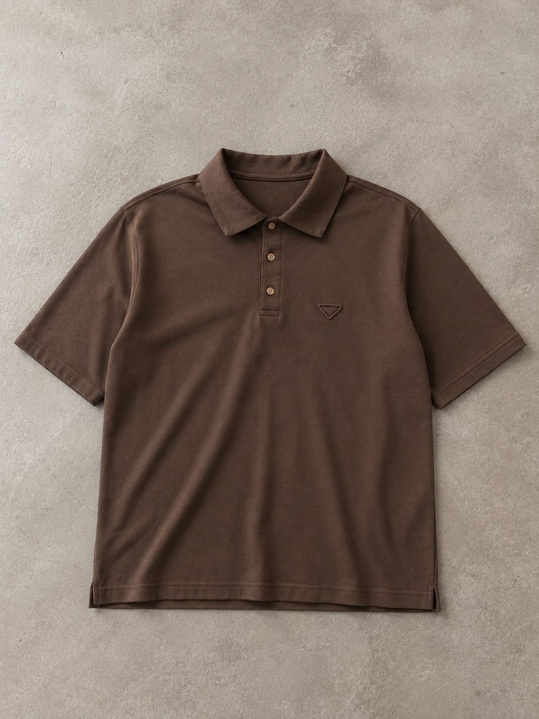 Kahve Polo Yaka T-Shirt