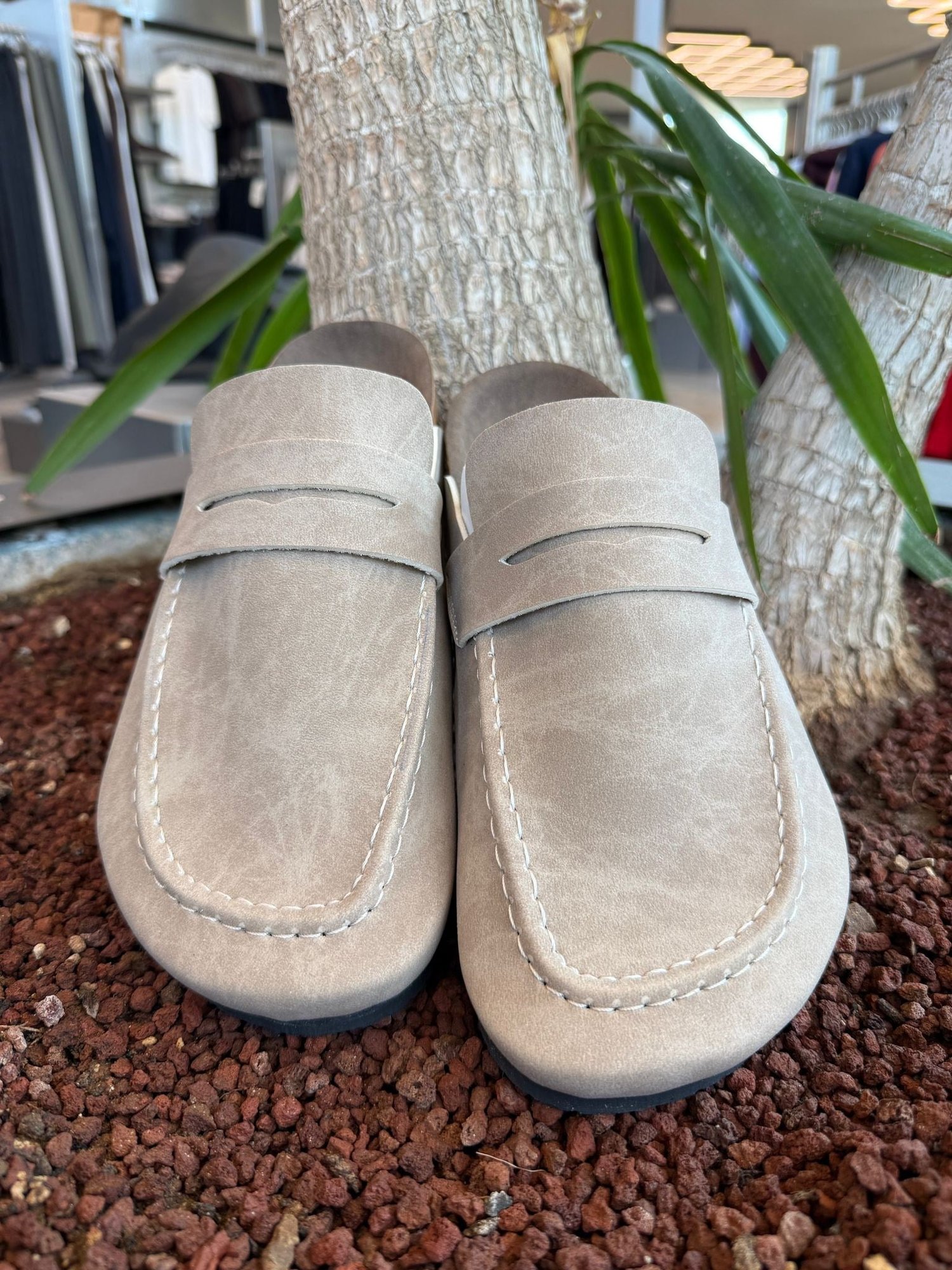 Krem Lukka Loafer Terlik LK059
