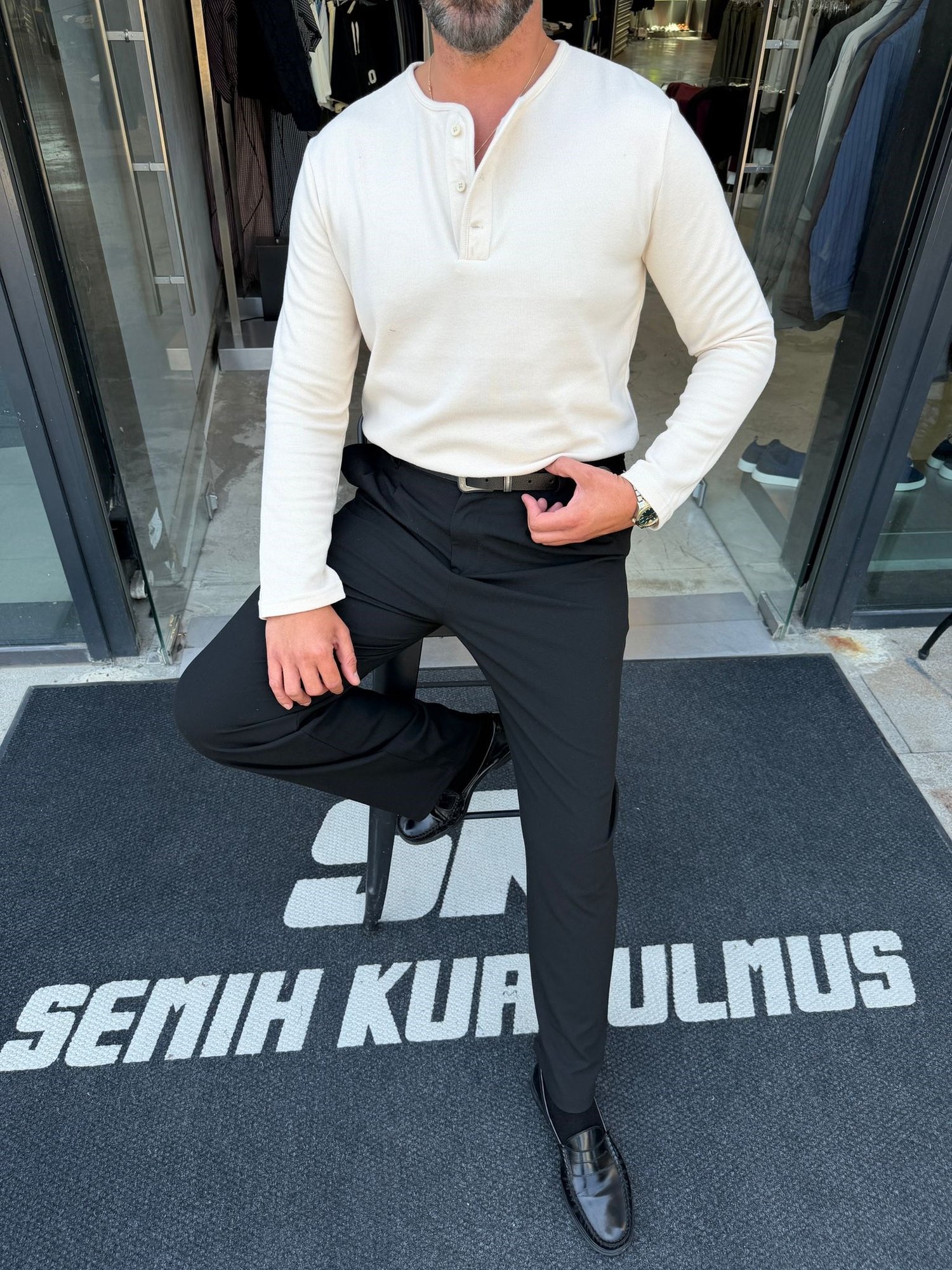 Krem NG Selanik Kumaş Sweat