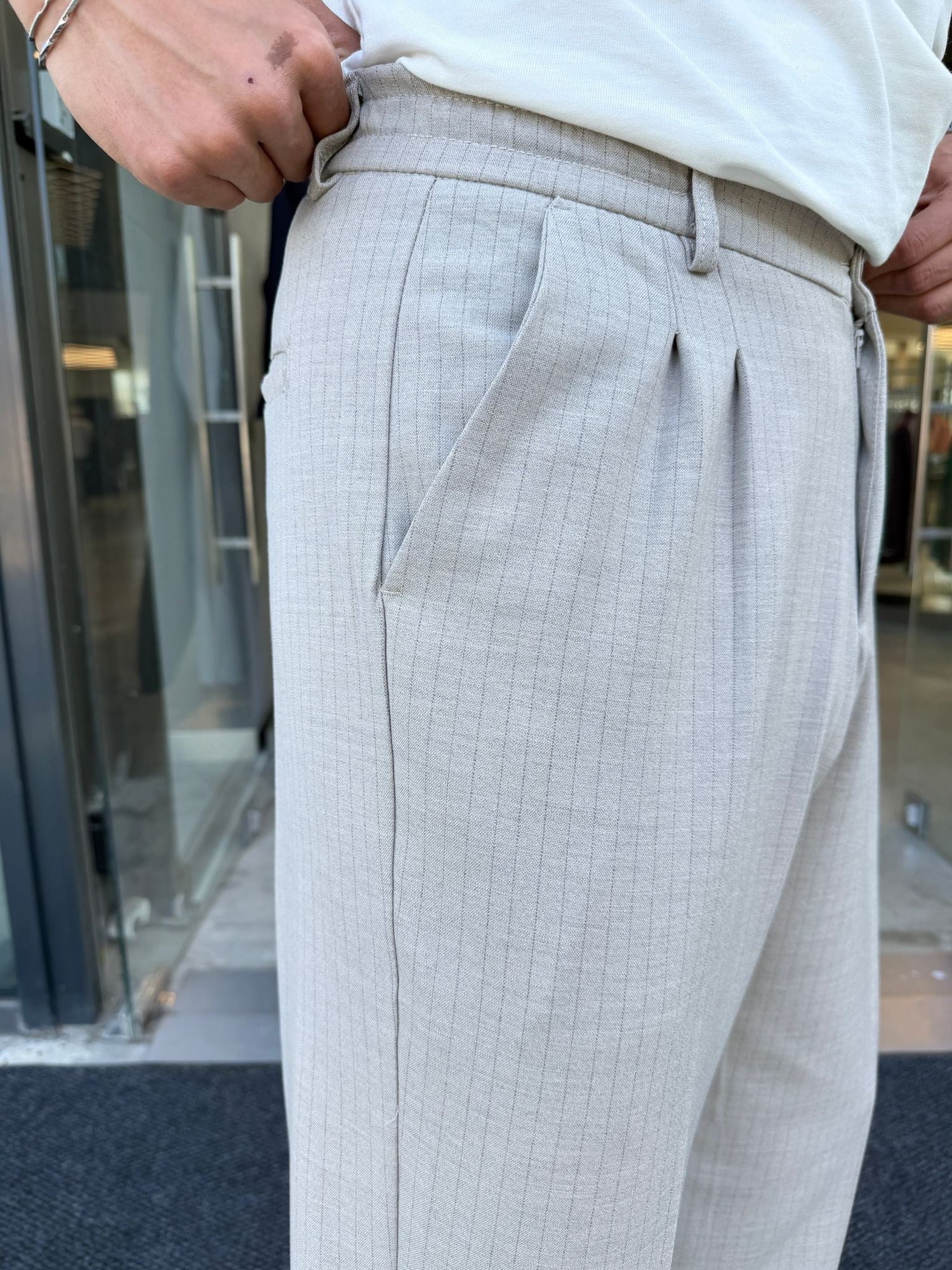 Krem SNZ Pilali Baggy Pantolon