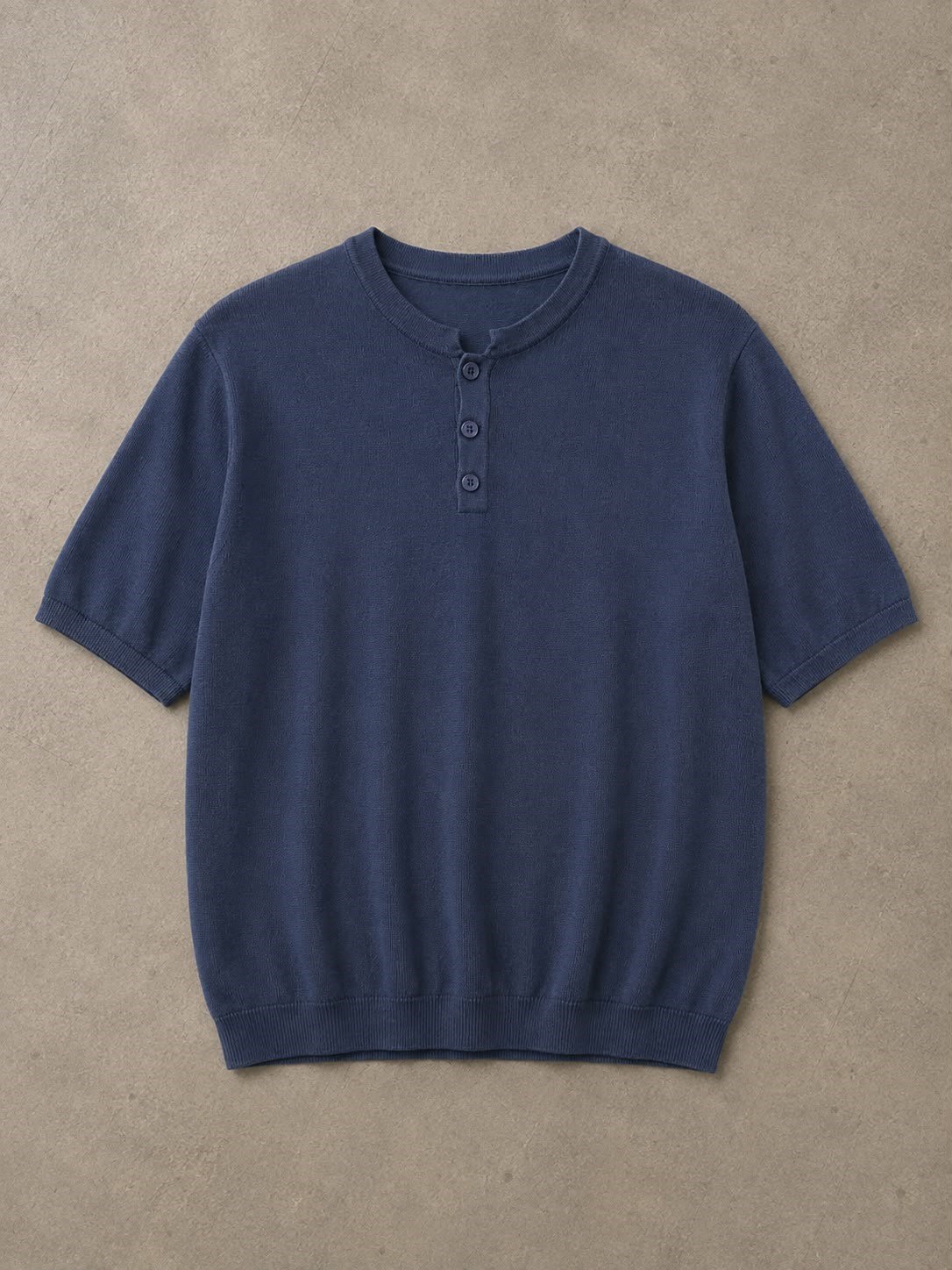 Lacivert Hakim Yaka T-Shirt