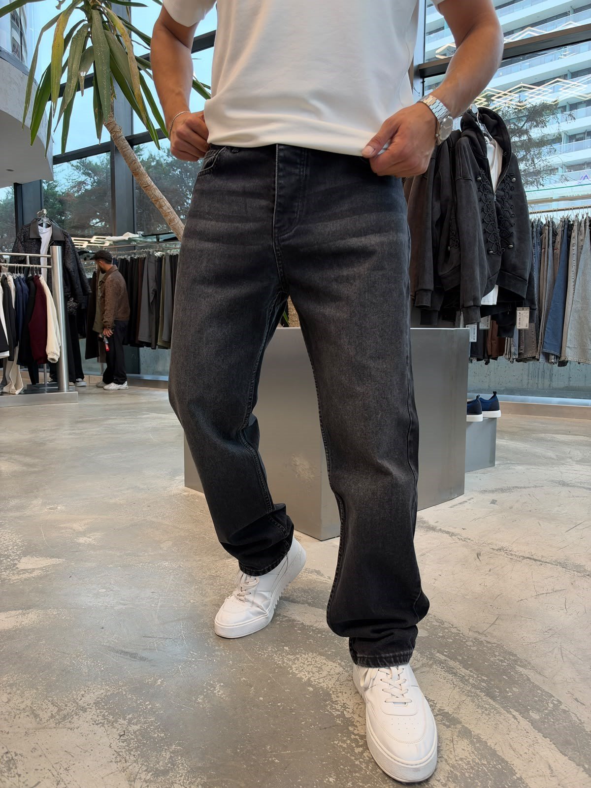 Siyah Baggy Kot KP58