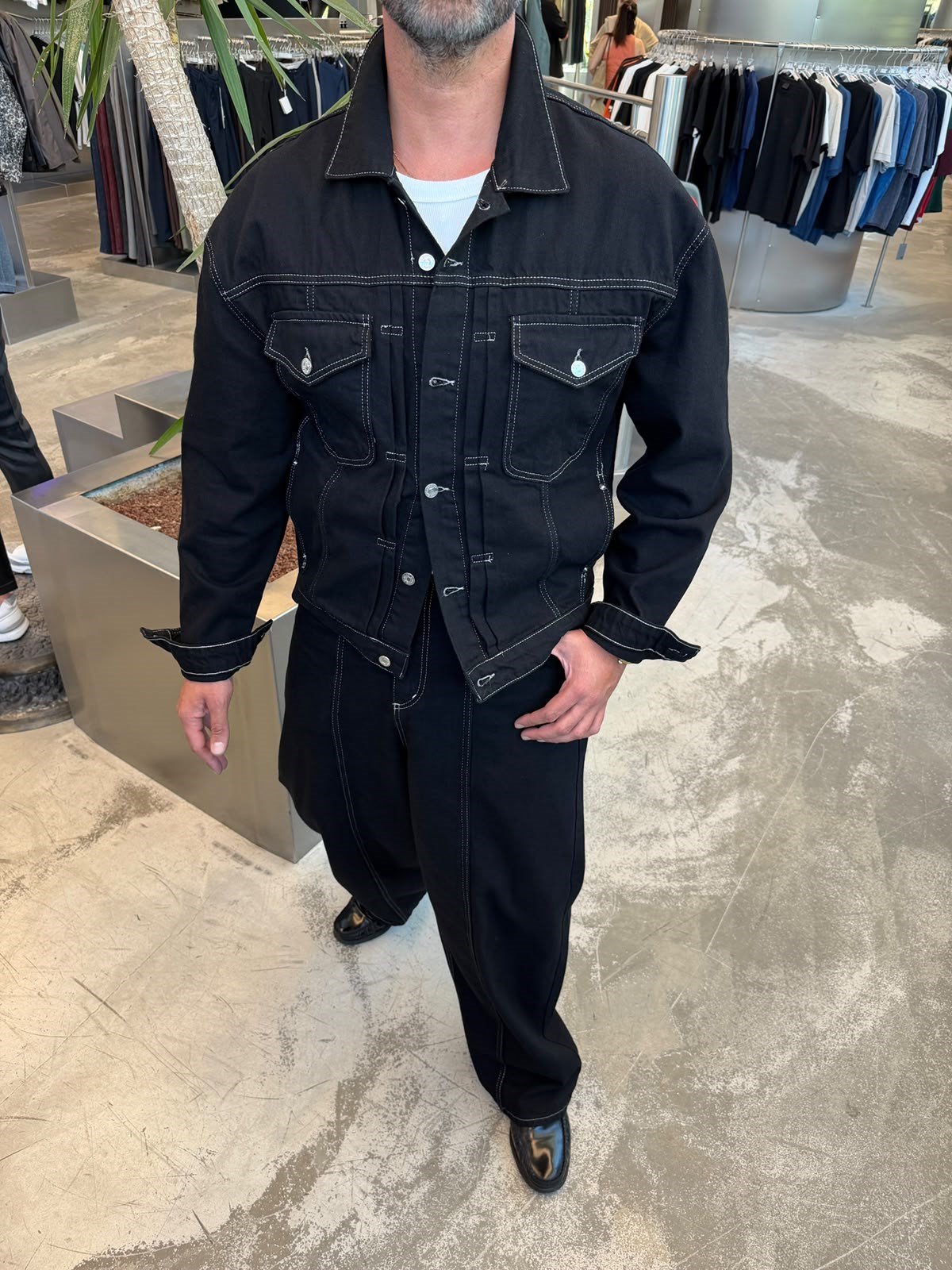 Siyah Denim Premium Takım BR-6018