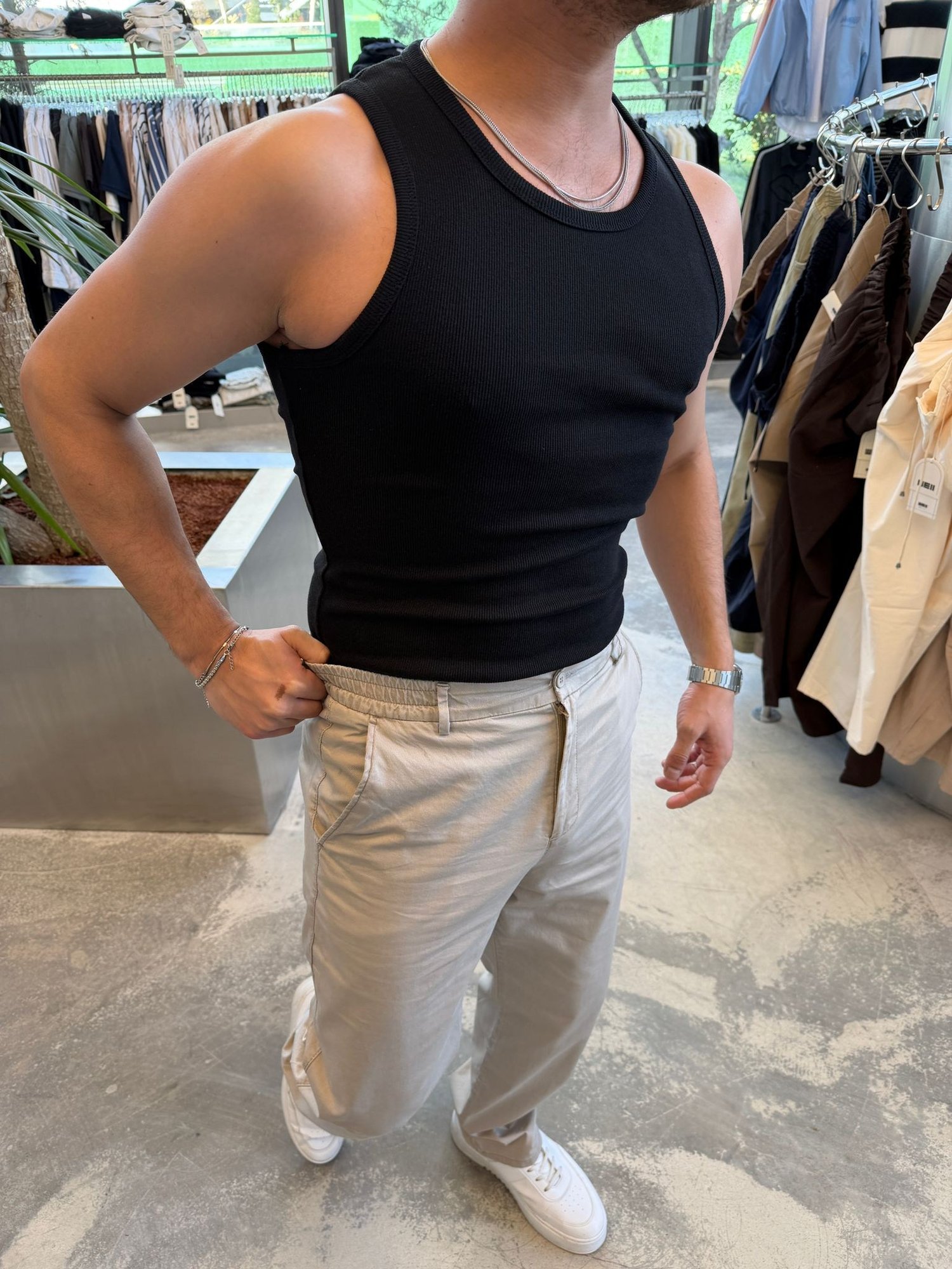 Siyah Fit Spor Atlet 