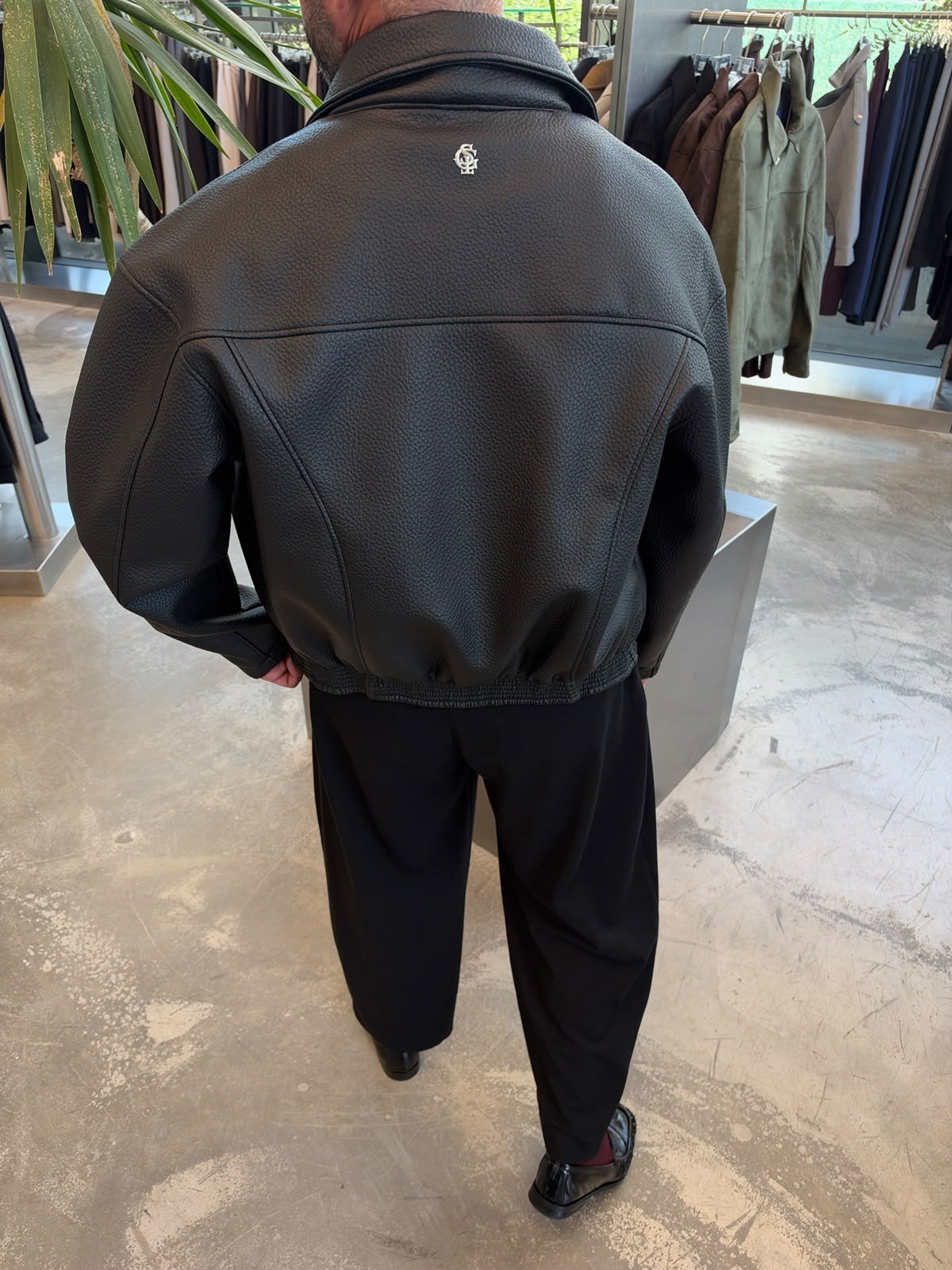 Siyah G Bomber Deri Mont GST-1095