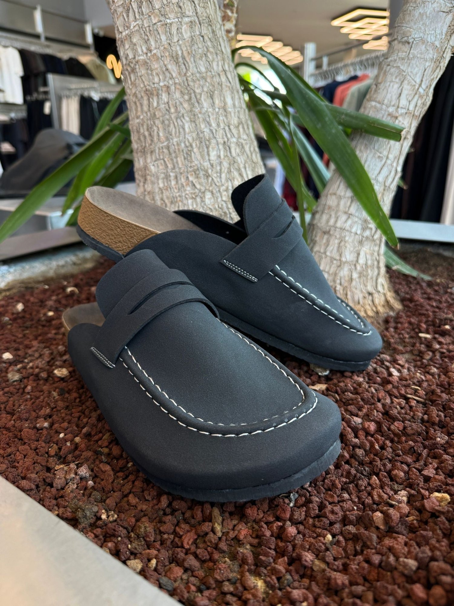 Siyah Lukka Loafer Terlik LK059