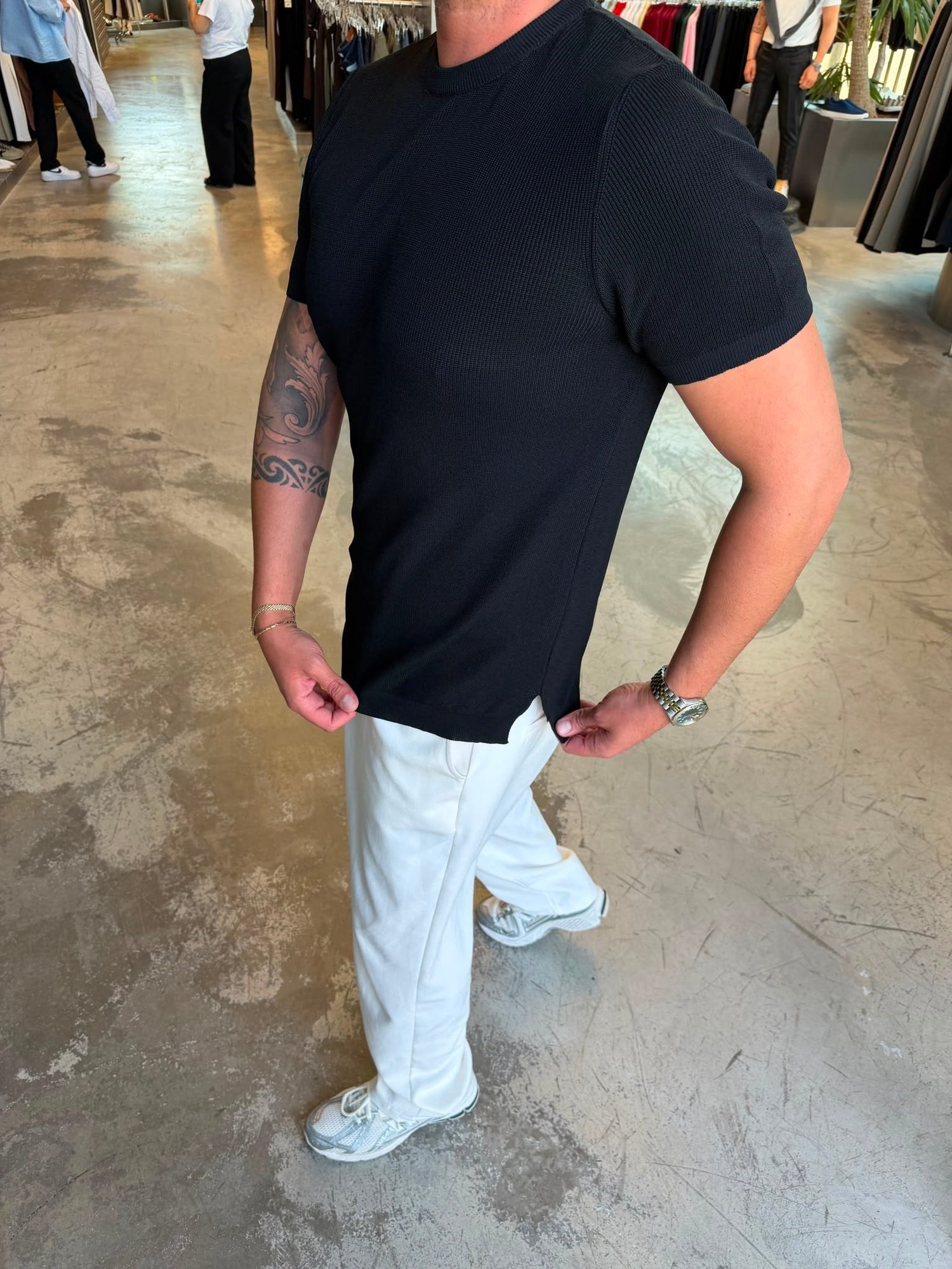 Siyah Triko Tshirt