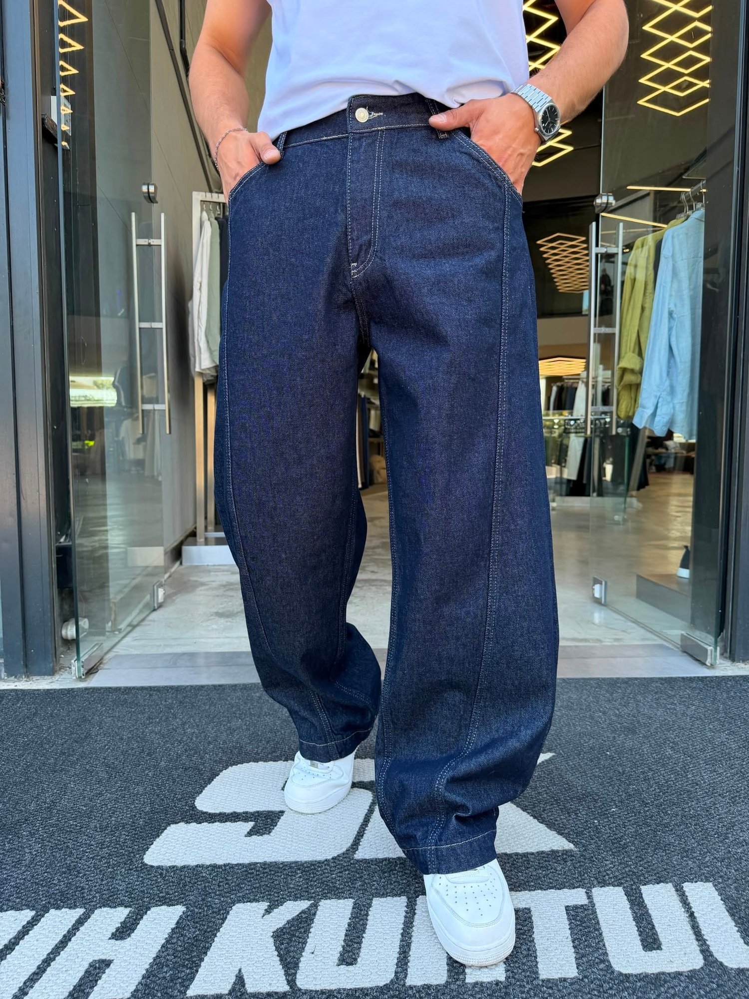 Super Baggy Tasarım Kot Pantolon WE475