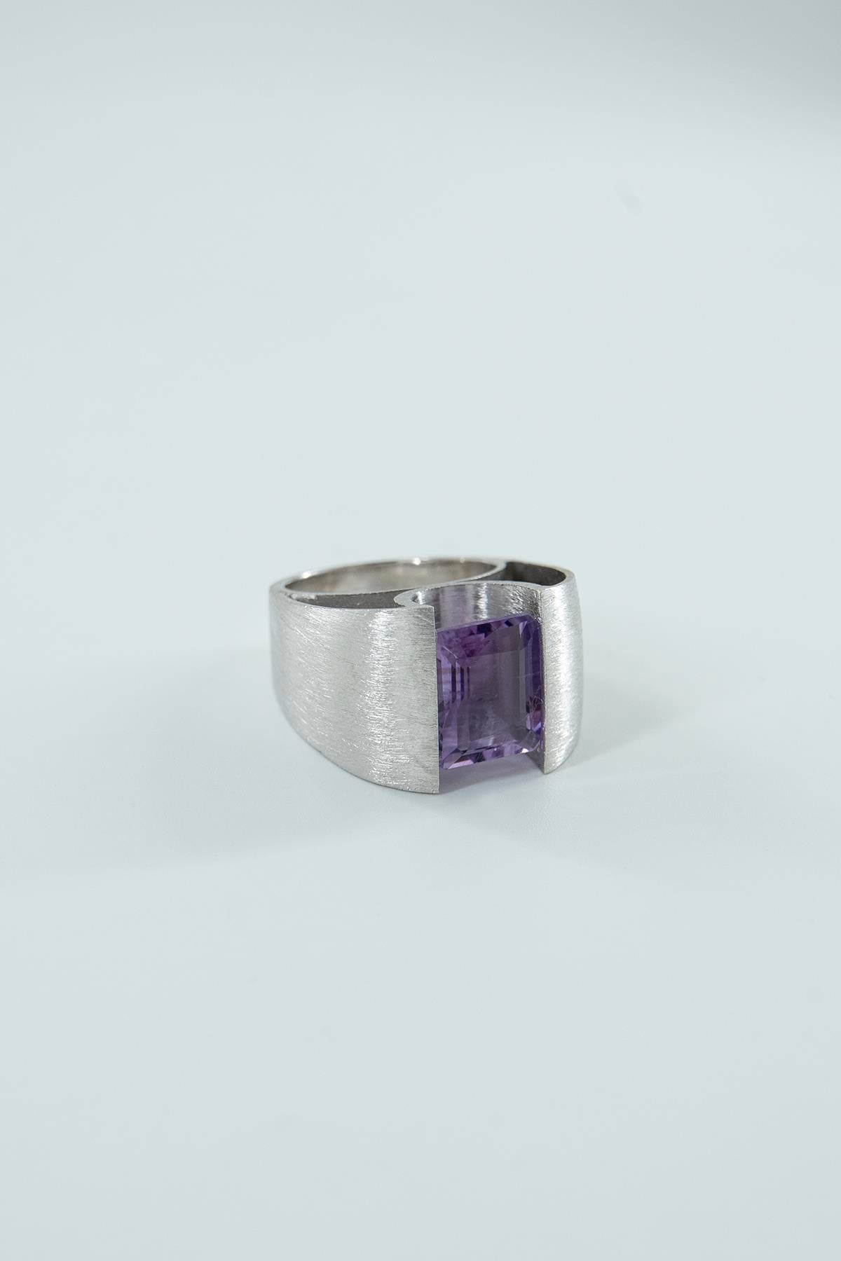  Ametist Taşlı Gümüş Yüzük 8.25 Ct