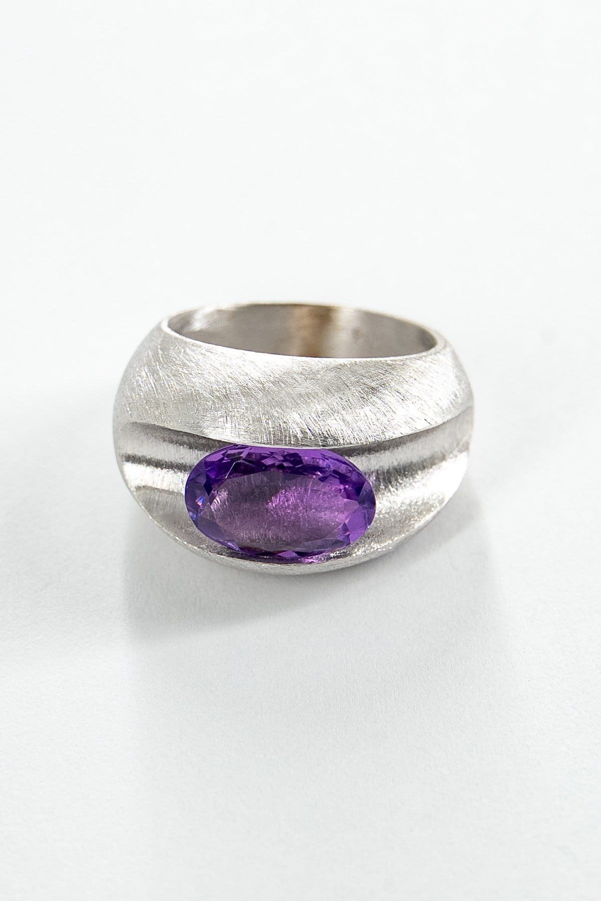 Amethyst (Ametist) Gümüş Yüzük