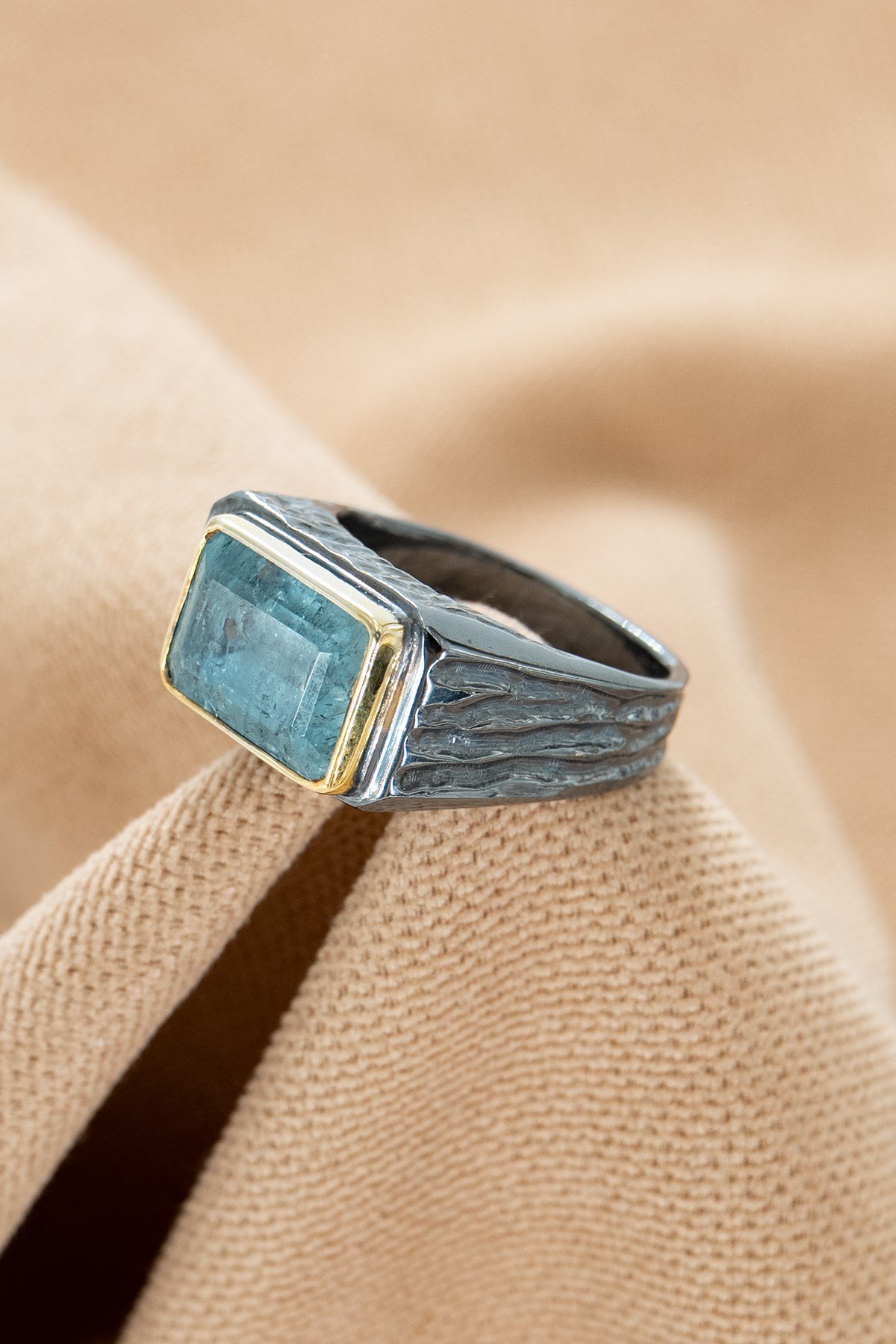 Aquamarine Gümüş Yüzük