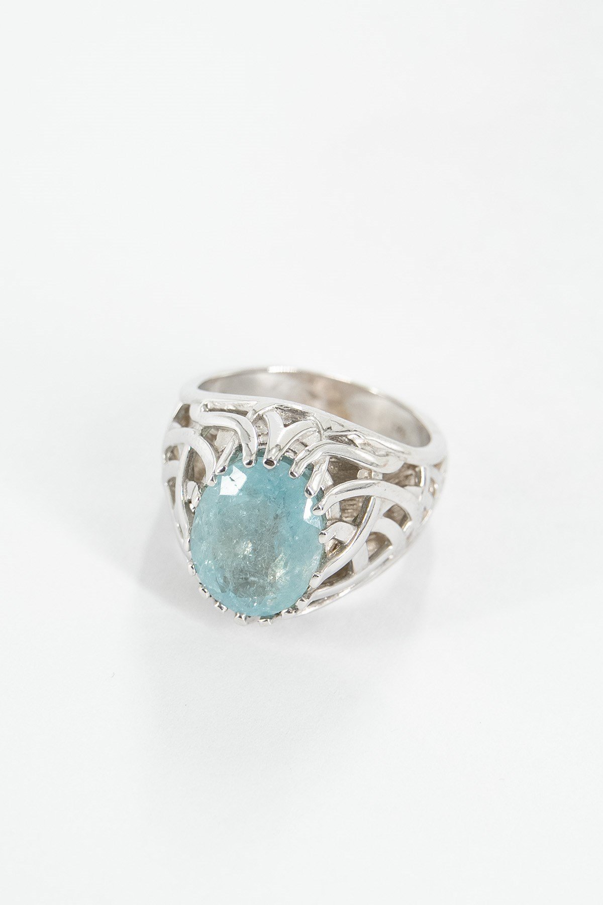 Aquamarine Gümüş Yüzük