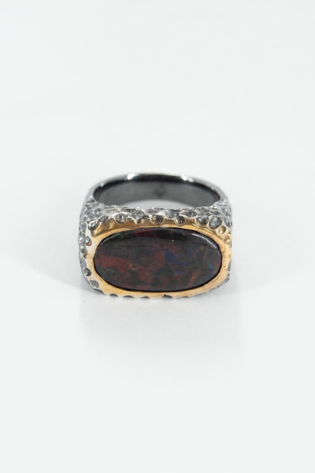 Black Opal Gümüş Yüzük