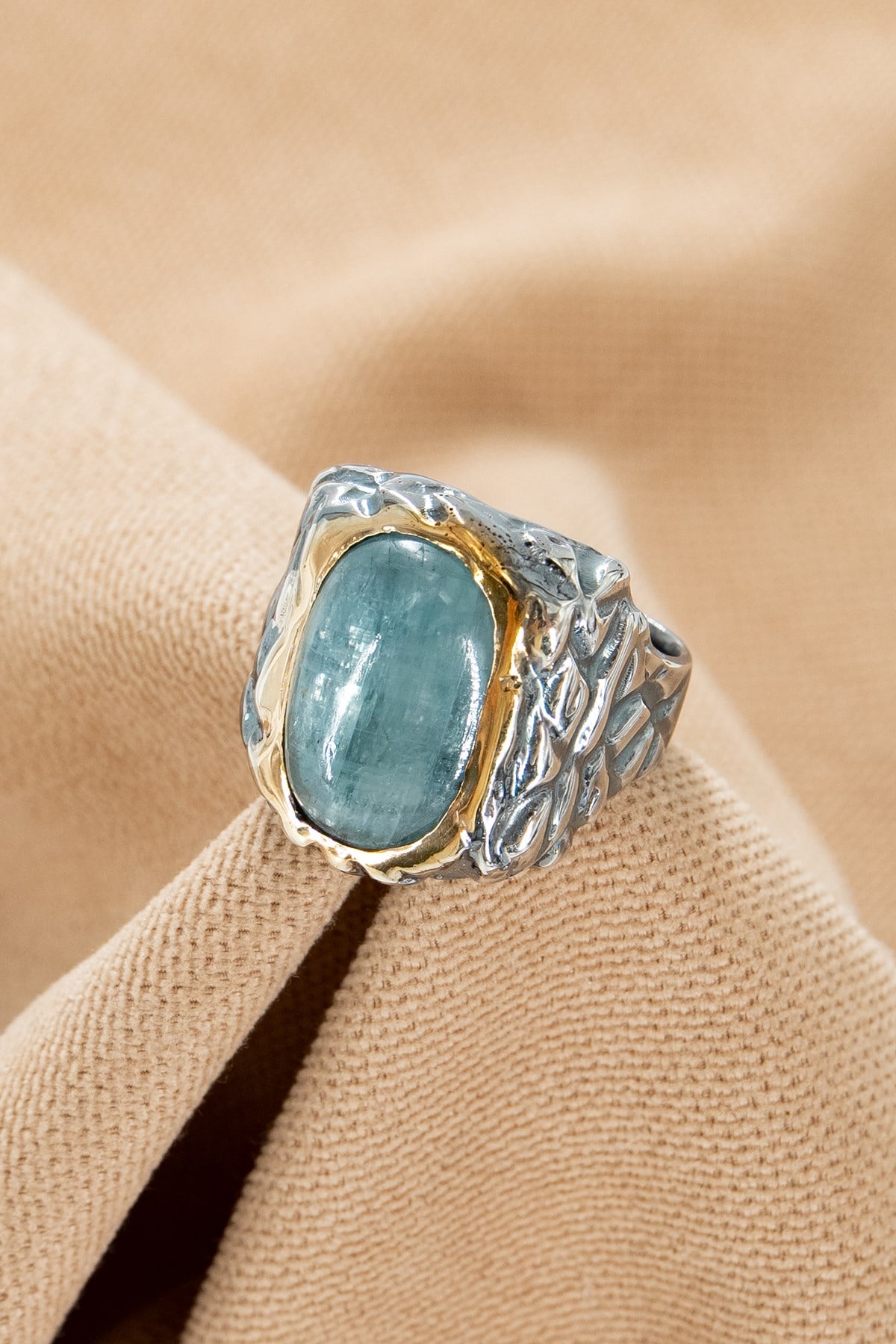 Blue Kyanite Gümüş Yüzük