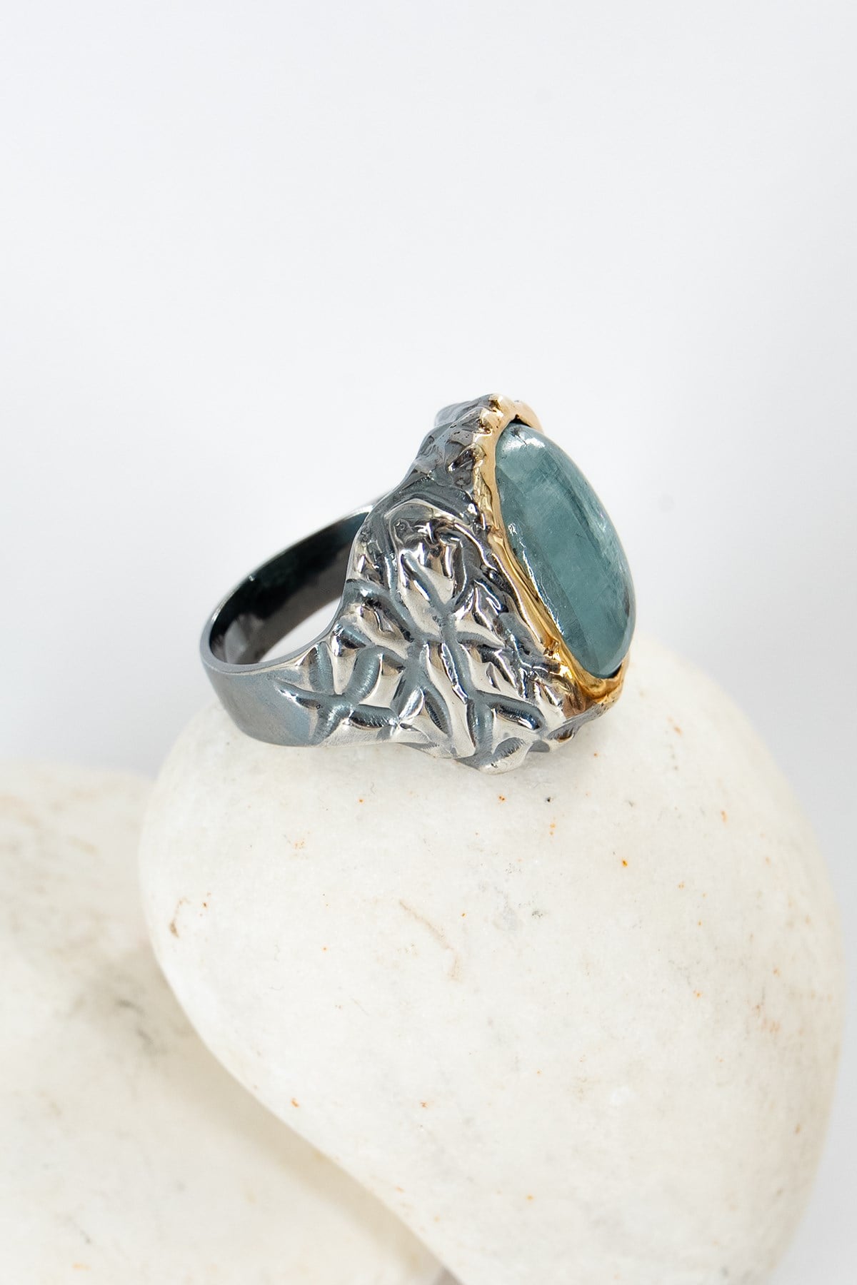 Blue Kyanite Gümüş Yüzük