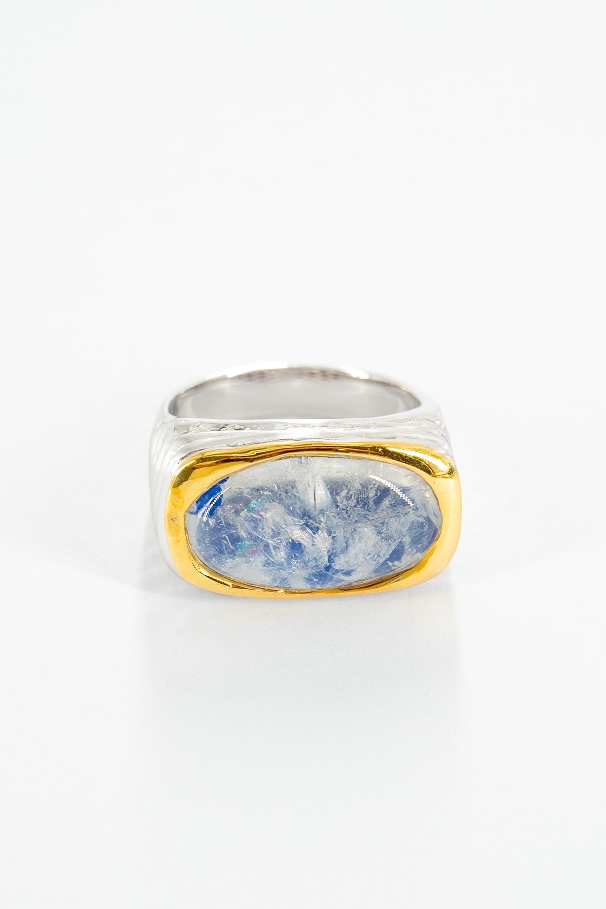 Blue Moon Stone Gümüş Yüzük