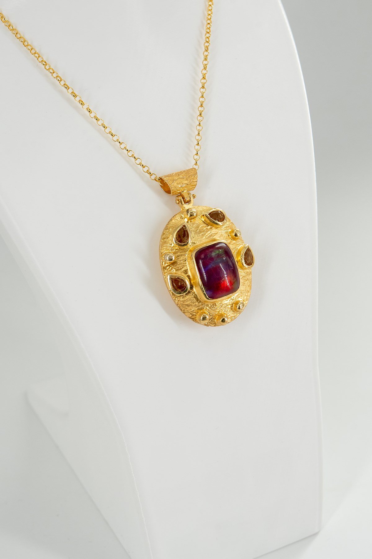 Double Opal, Zultanit Taşlı Gümüş Kolye
