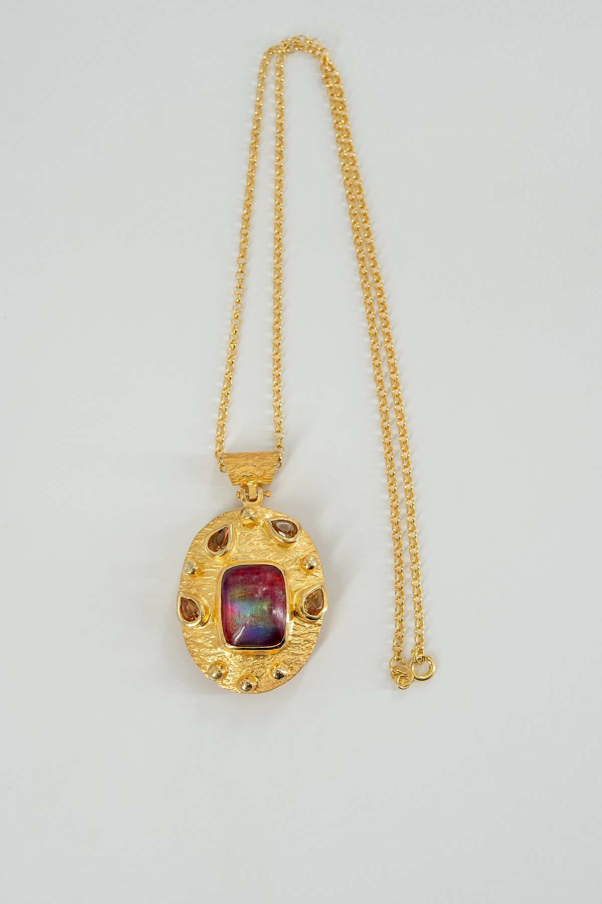 Double Opal, Zultanit Taşlı Gümüş Kolye
