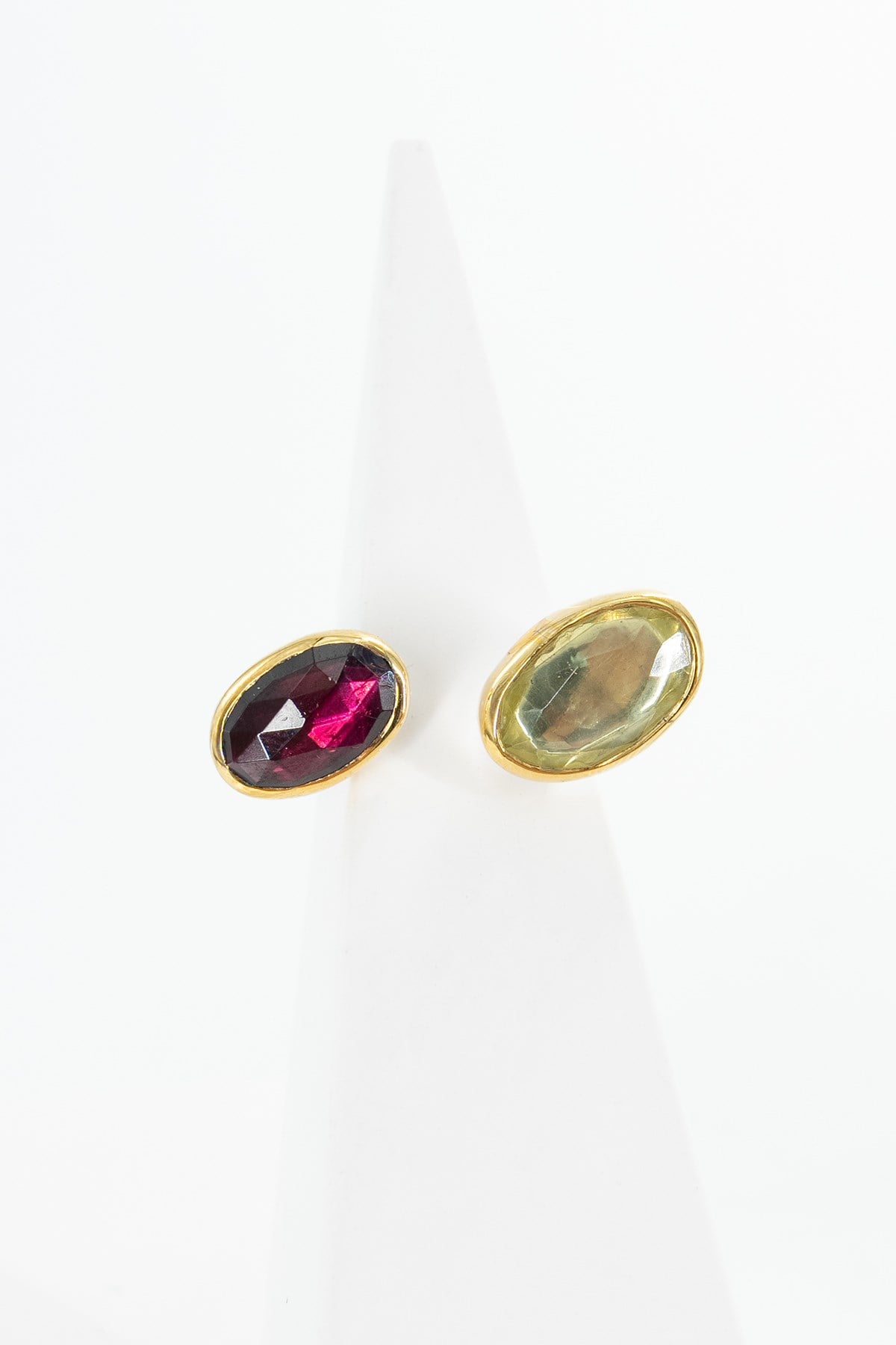 Garnet & Lime Quartz Gümüş Yüzük