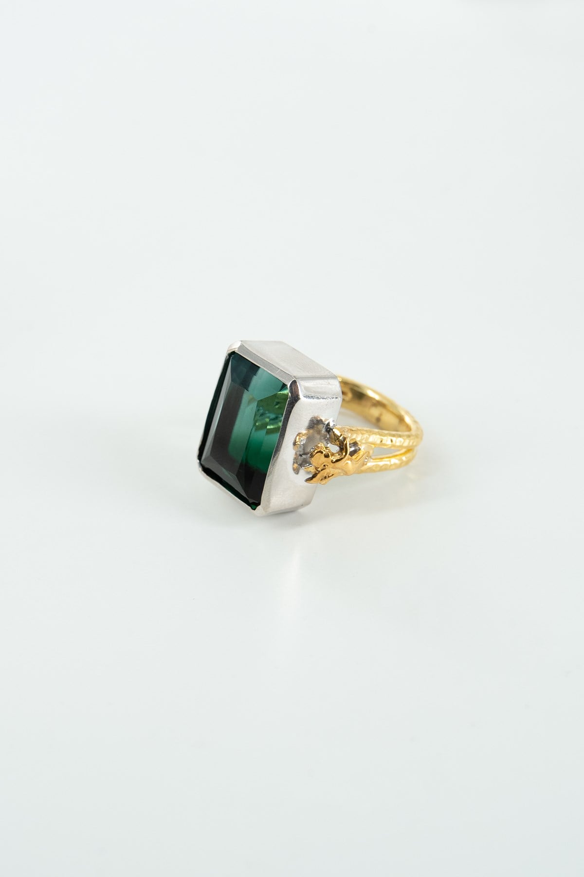 Green Garnet Taşlı Gümüş Yüzük