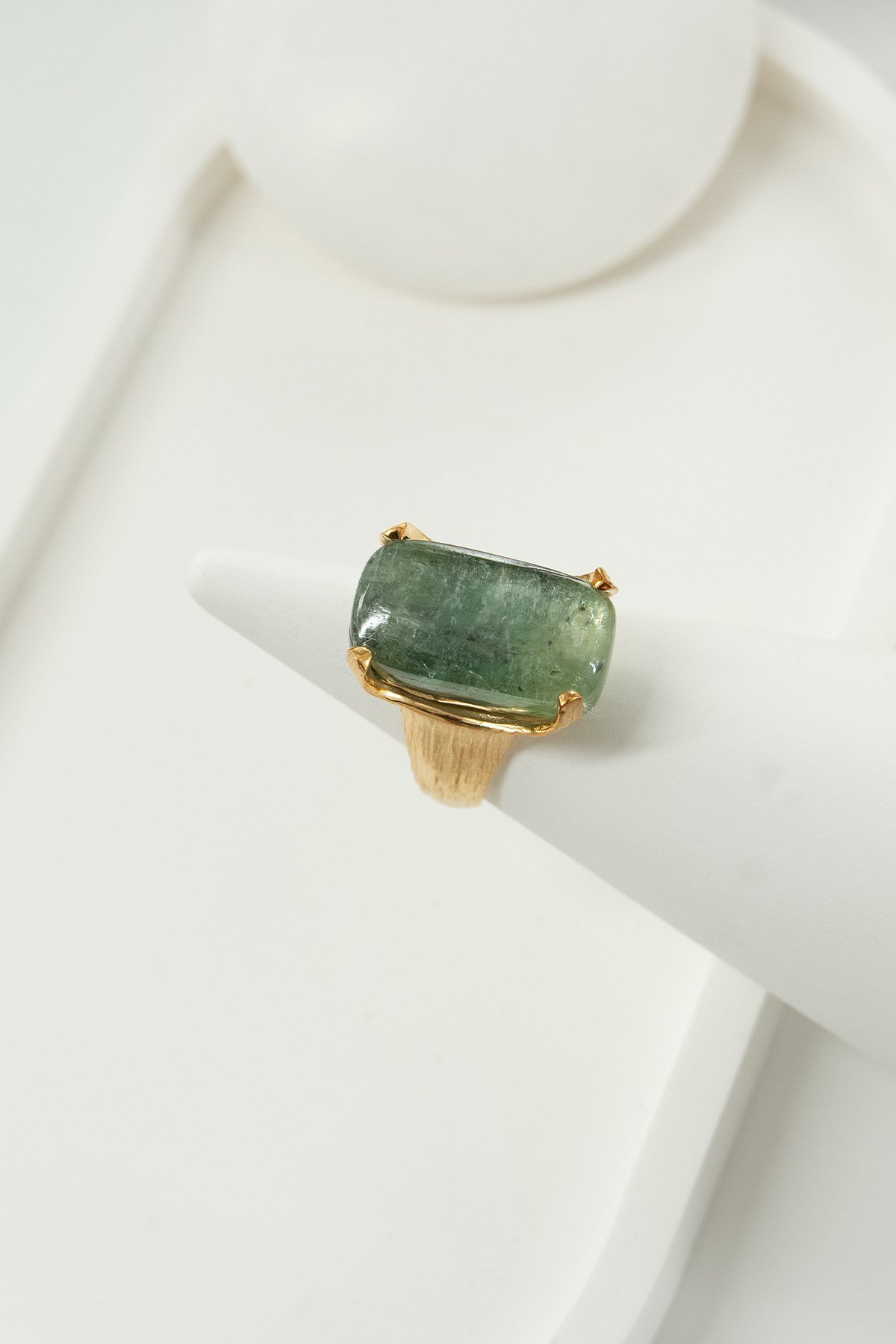Green Kyanit Taşlı Gümüş Yüzük