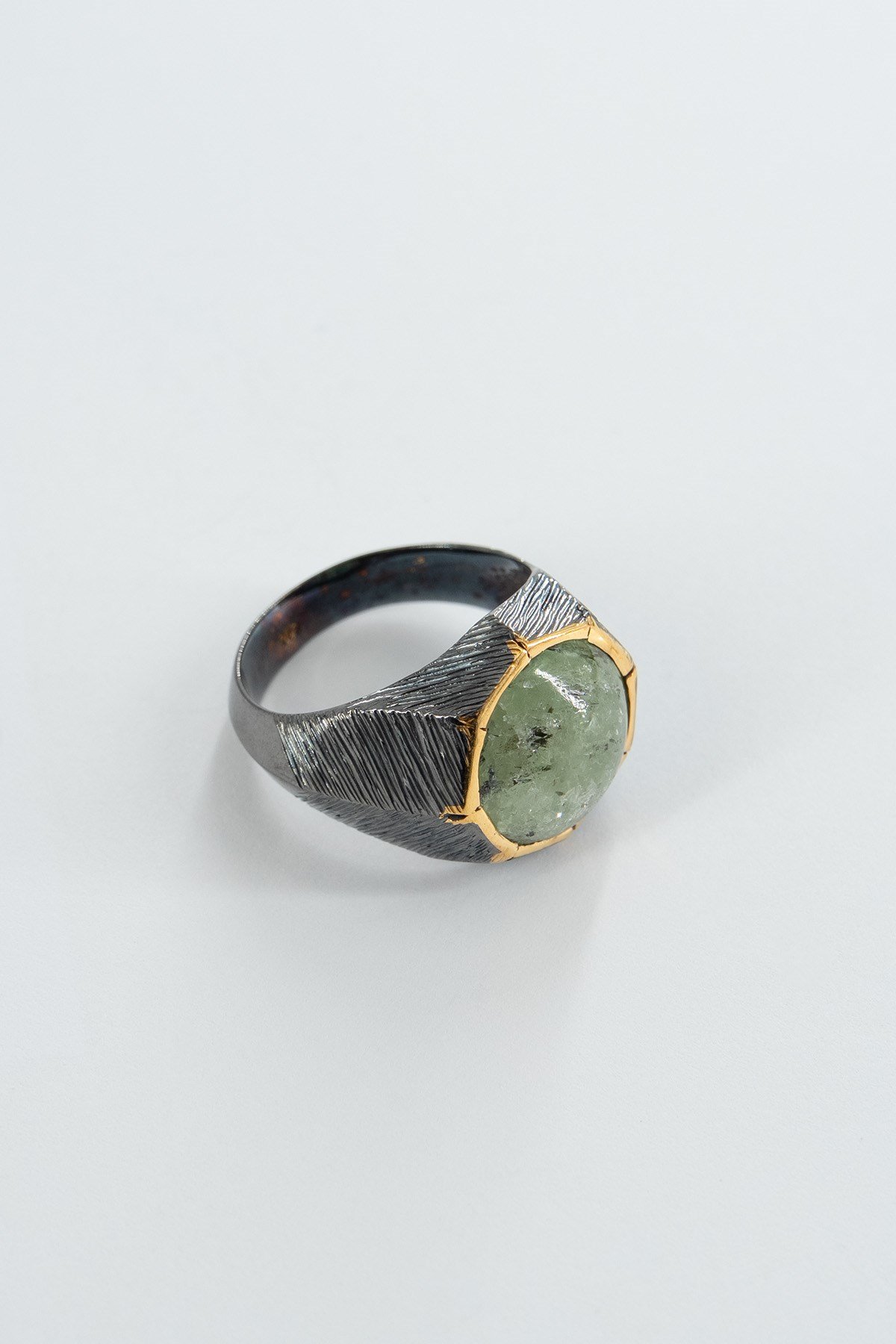 Green Kyanite Taşlı Özel Tasarım Yüzük