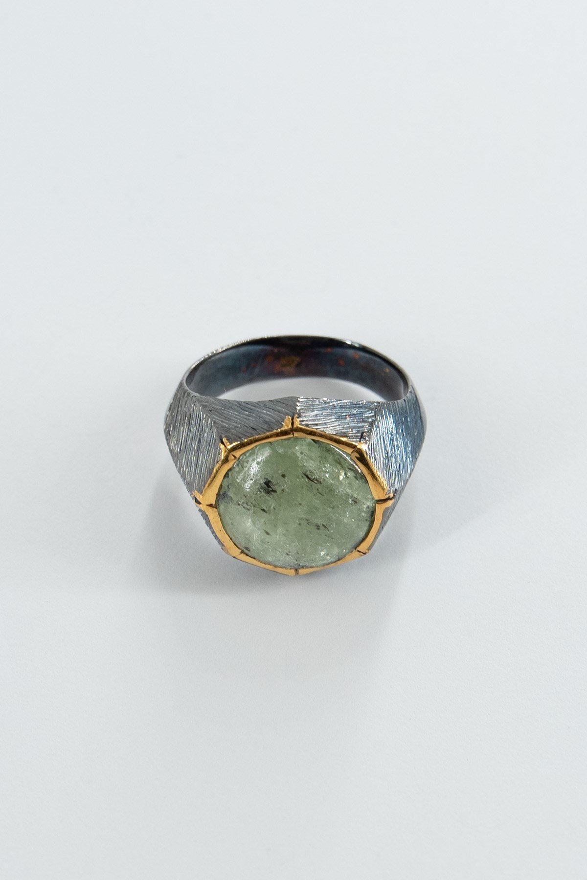 Green Kyanite Taşlı Özel Tasarım Yüzük