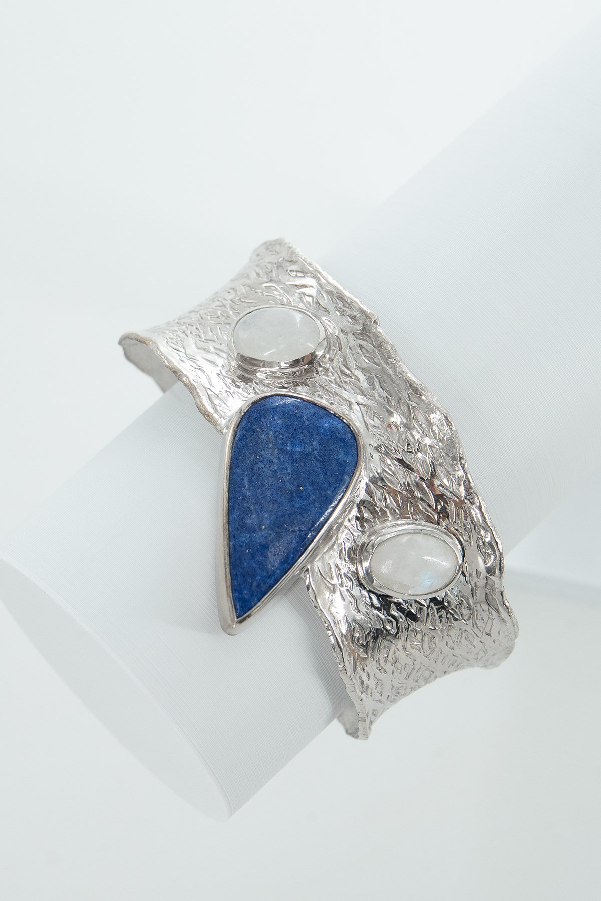 Lapis Lazuli, Ay Taşı Gümüş Bileklik