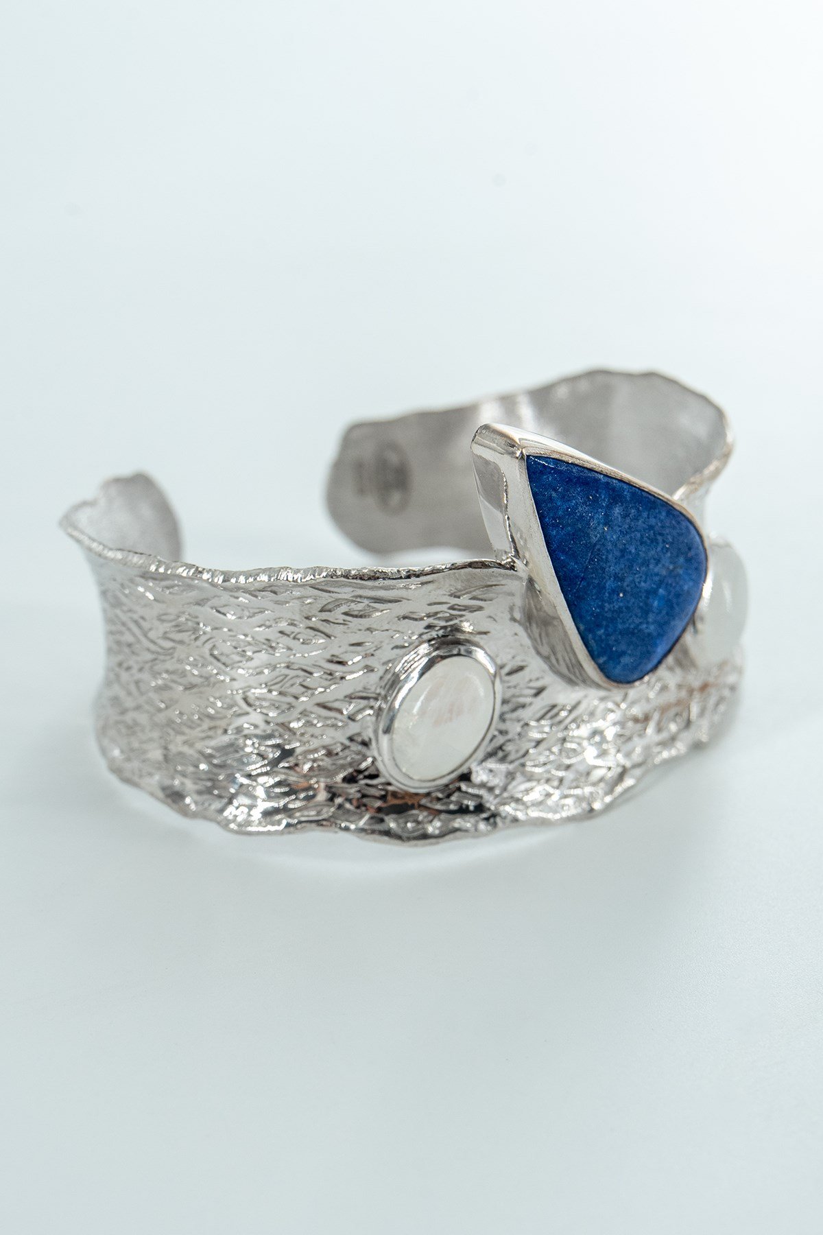 Lapis Lazuli, Ay Taşı Gümüş Bileklik