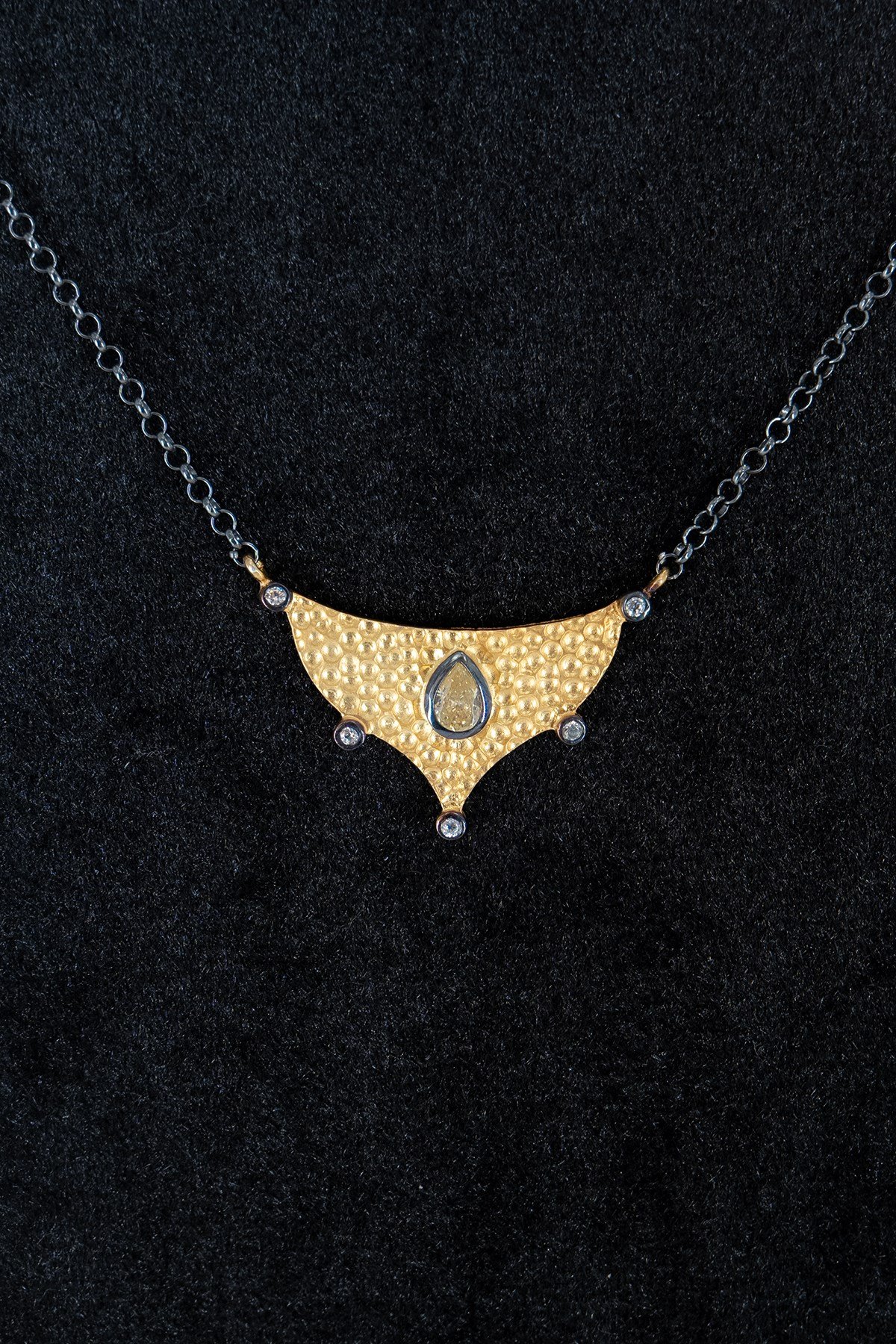 Meksika Diamond Gümüş Kolye