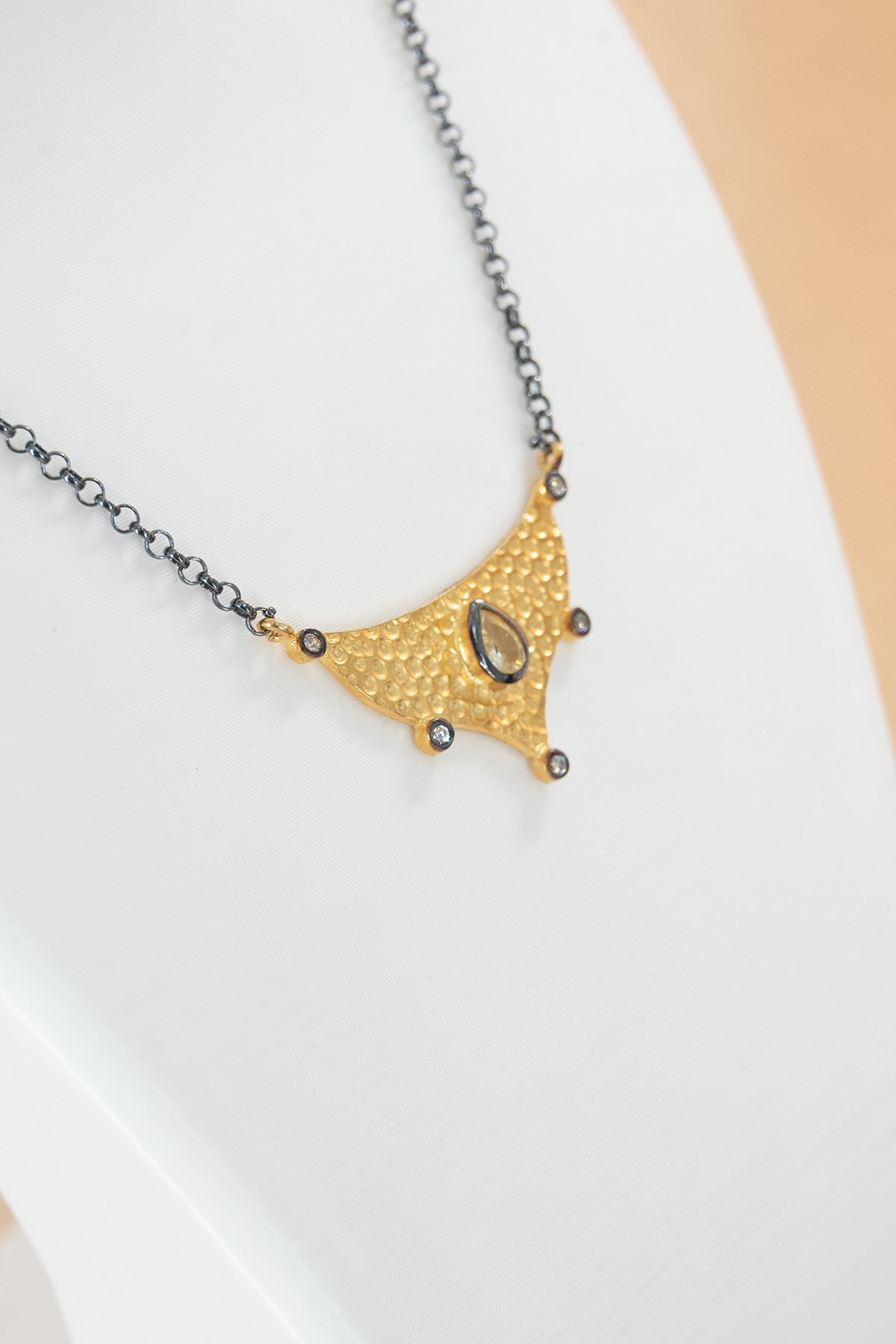 Meksika Diamond Gümüş Kolye