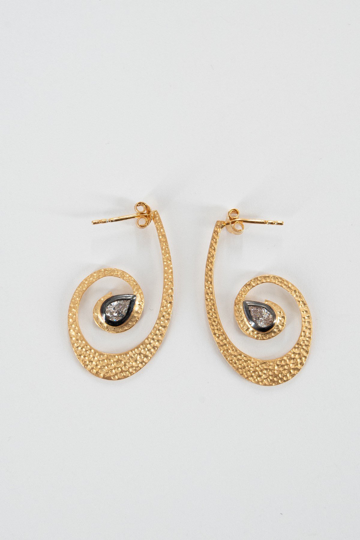 Meksika Diamond Taşlı Gümüş Küpe