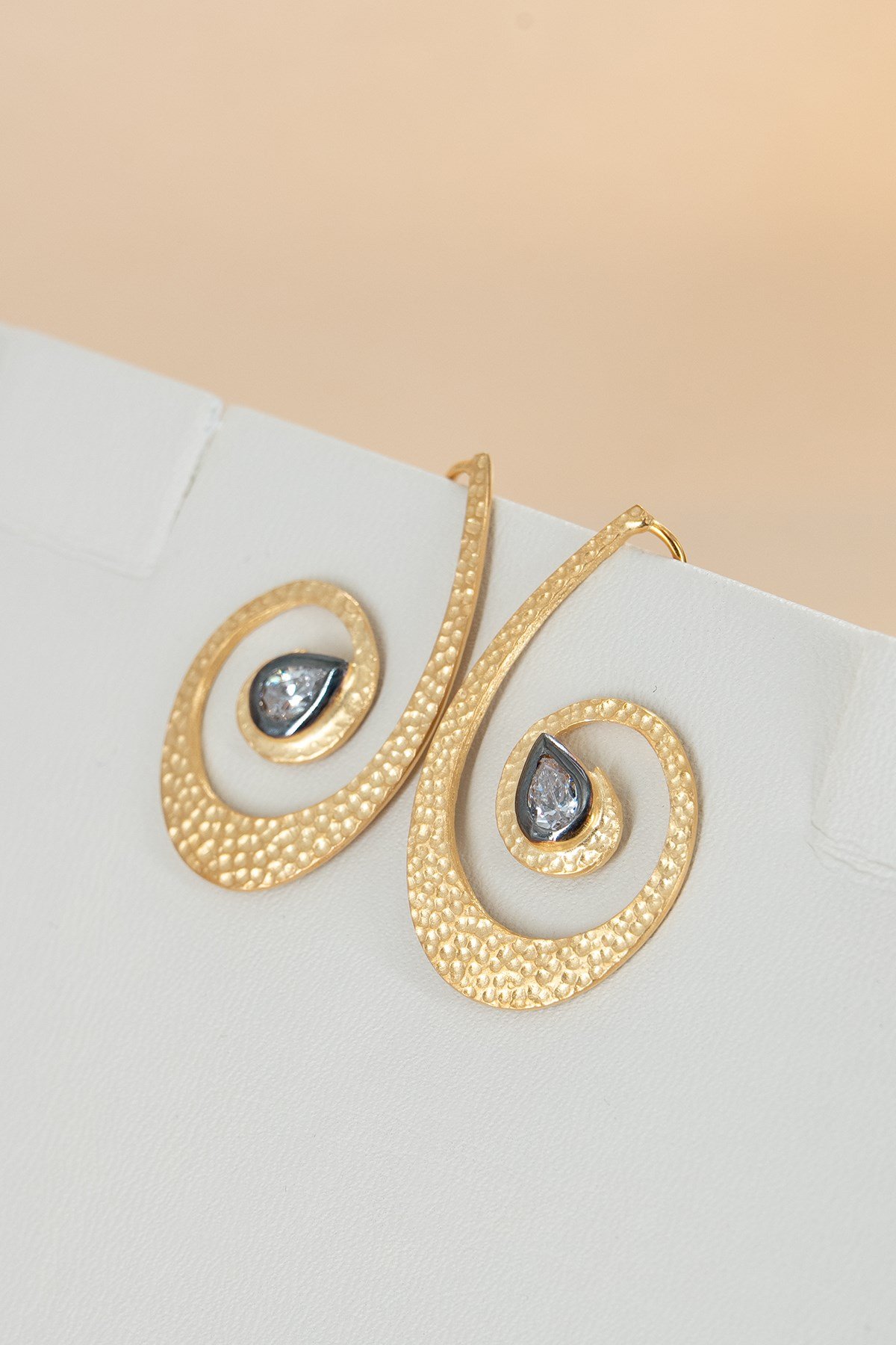 Meksika Diamond Taşlı Gümüş Küpe