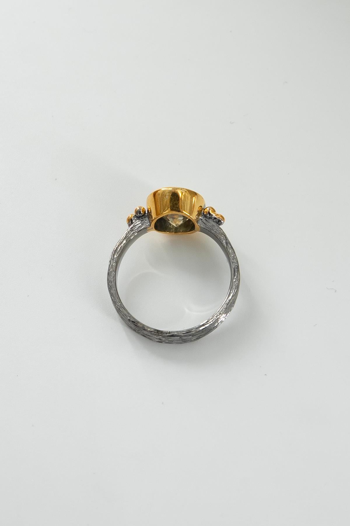 Mexican Diamond Taşlı Gümüş Yüzük 