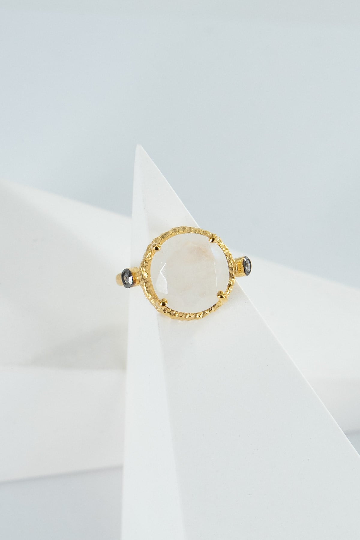 Moon Stone Taşlı Gümüş Yüzük