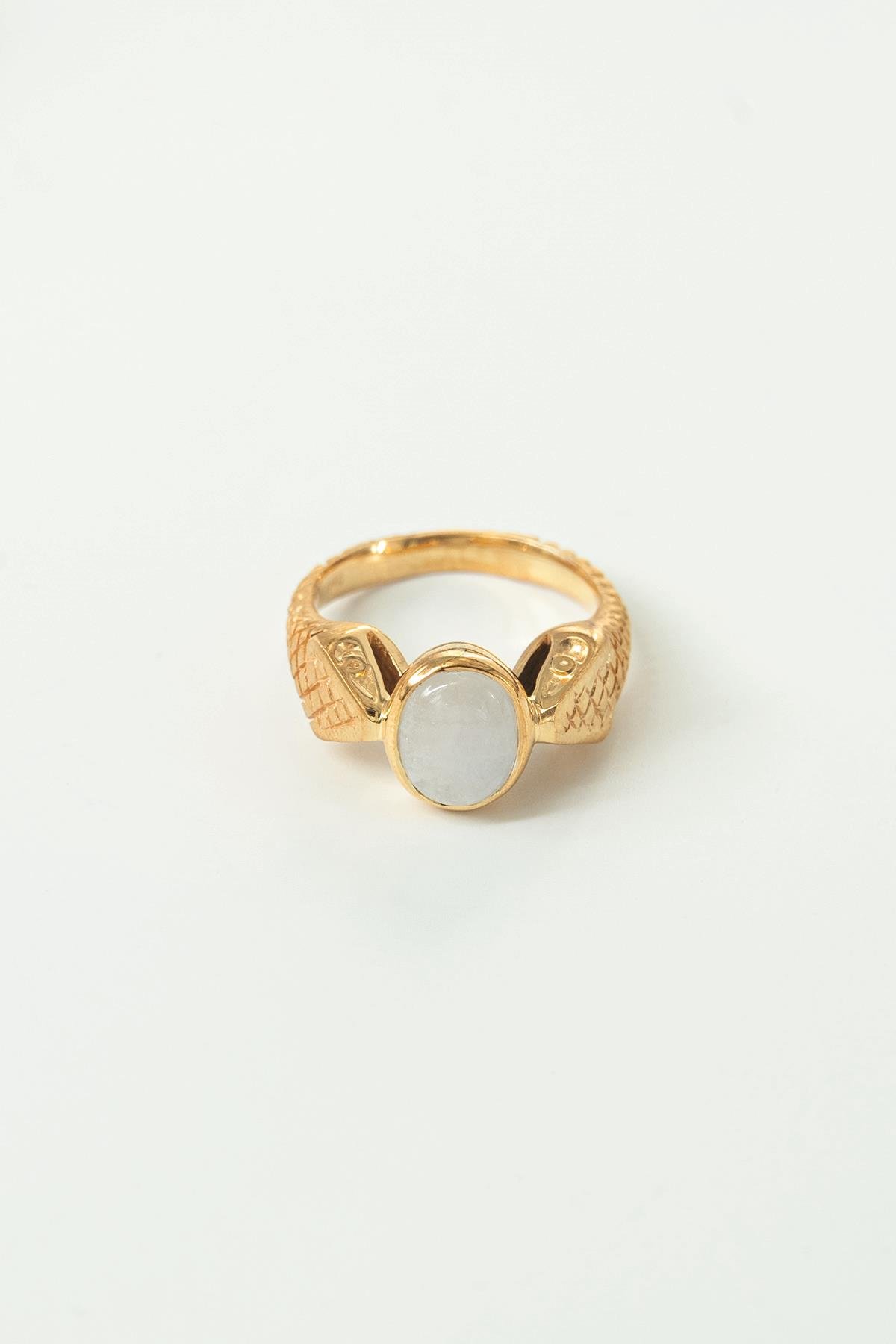 Moonstone (Ay Taşı) Gümüş Yüzük
