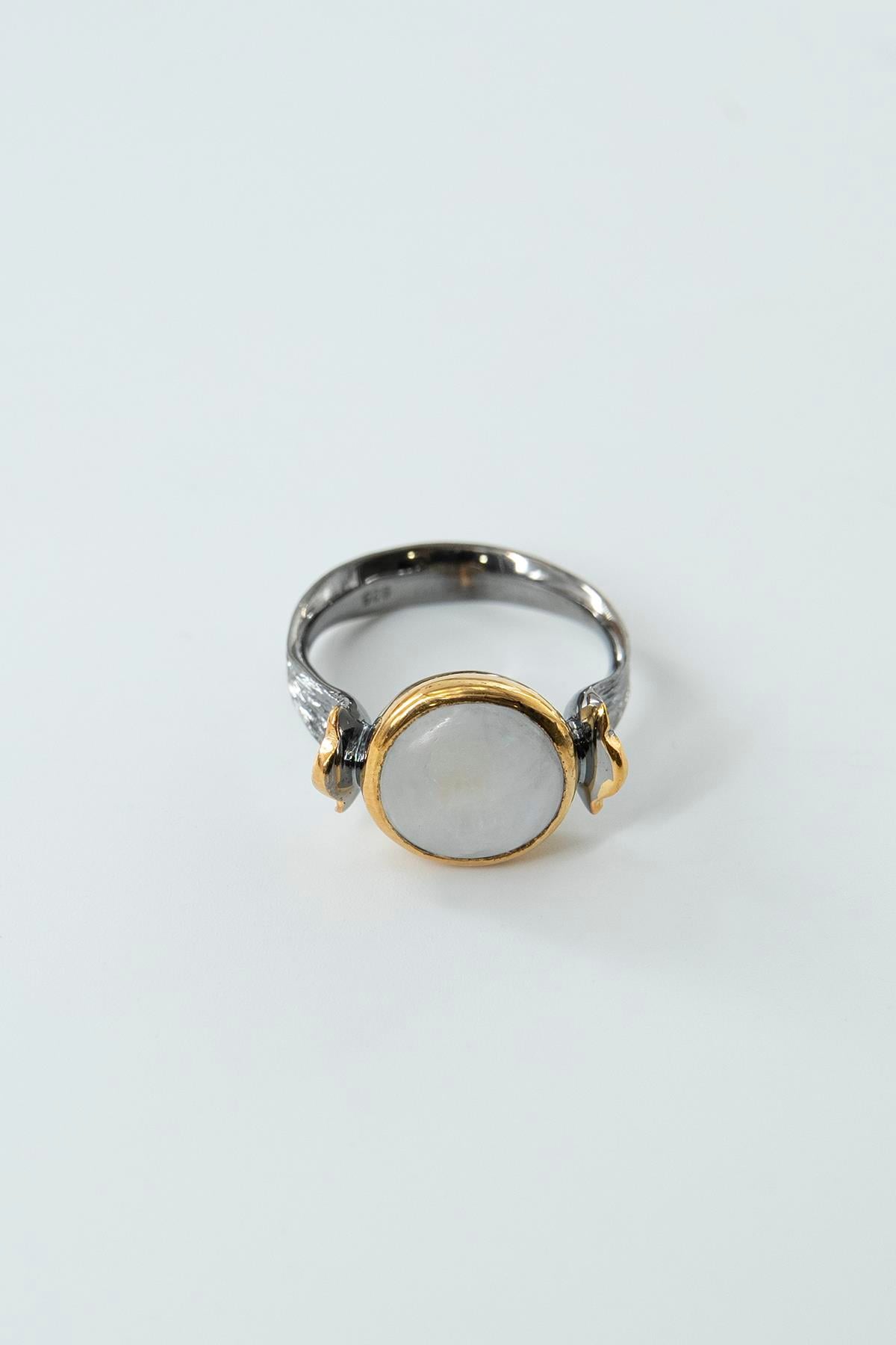 Moonstone (Ay Taşı) Gümüş Yüzük