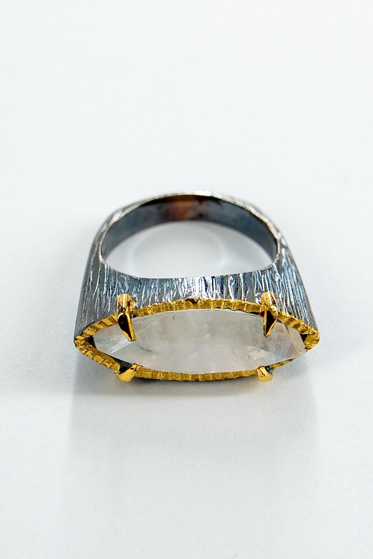 Moonstone (Ay Taşı) Taşlı Tasarım Yüzük
