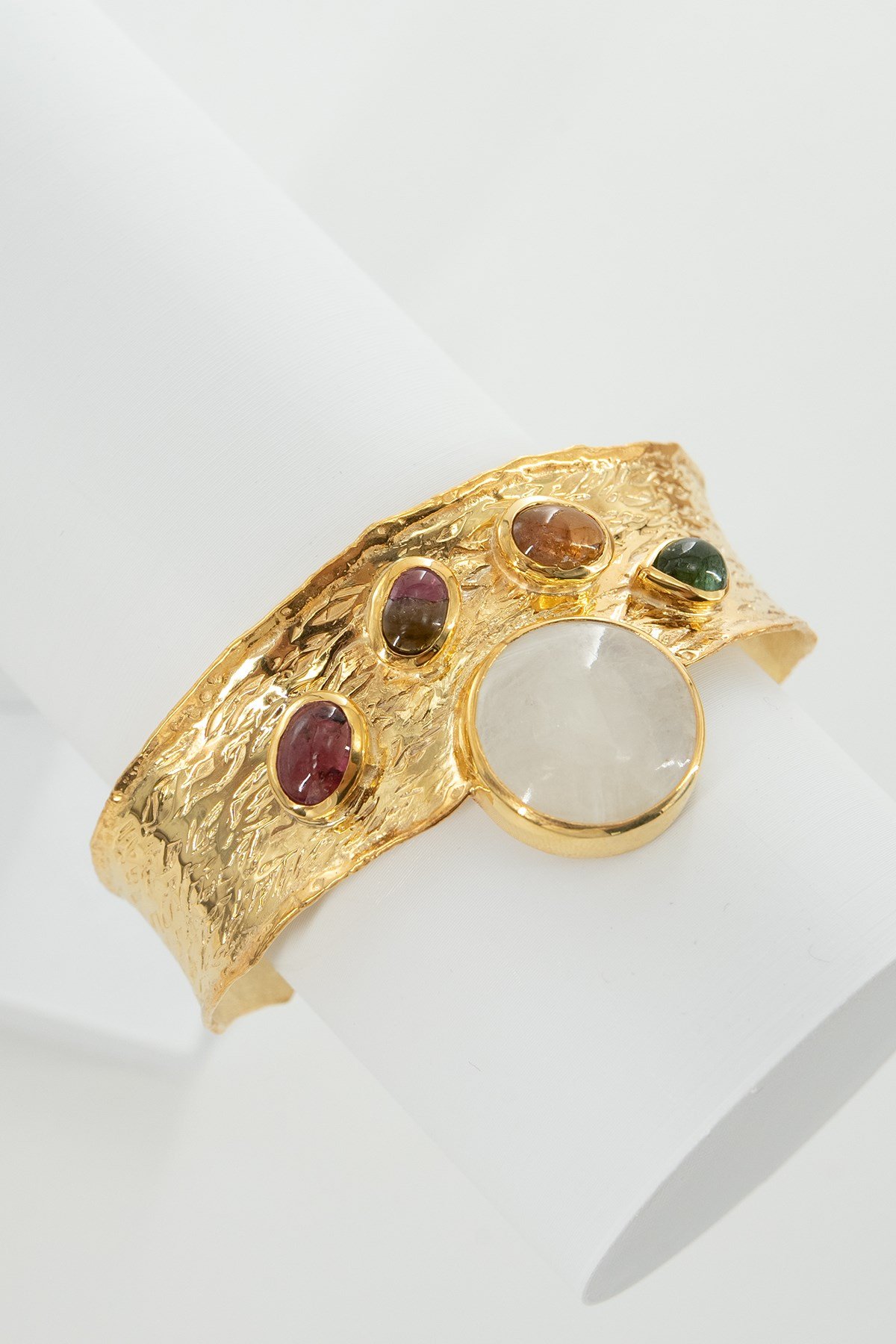 Moonstone (Ay Taşı), Turmalin Taşlı Gümüş Bileklik