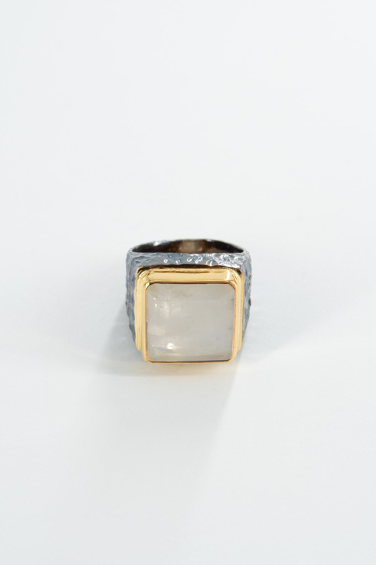 Moonstone Taşlı Gümüş Yüzük