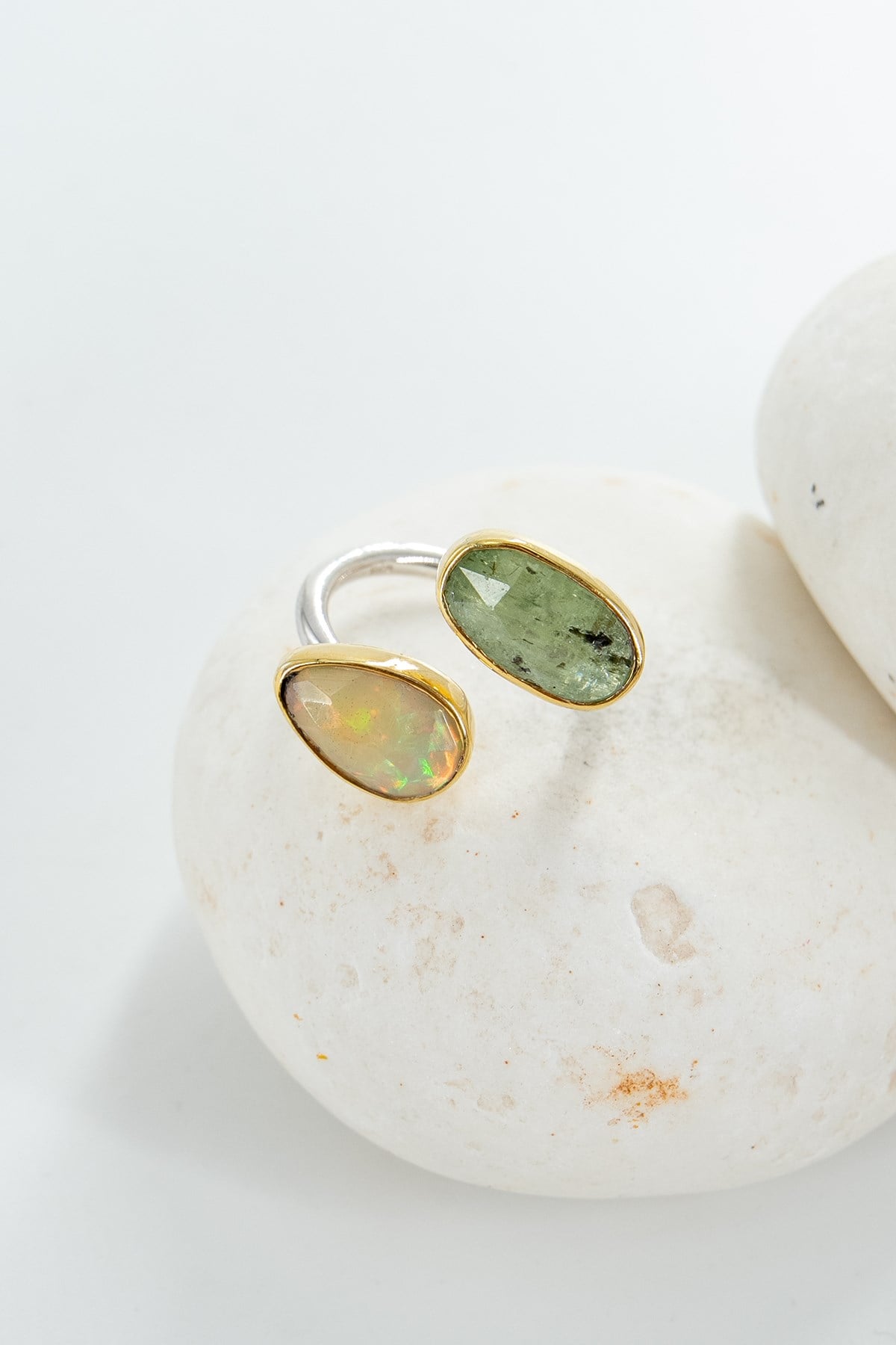 Opal & Kyanite Gümüş Yüzük