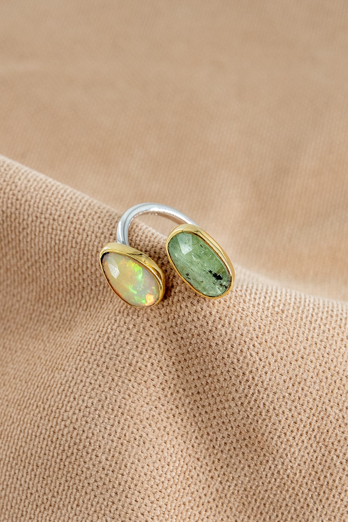 Opal & Kyanite Gümüş Yüzük