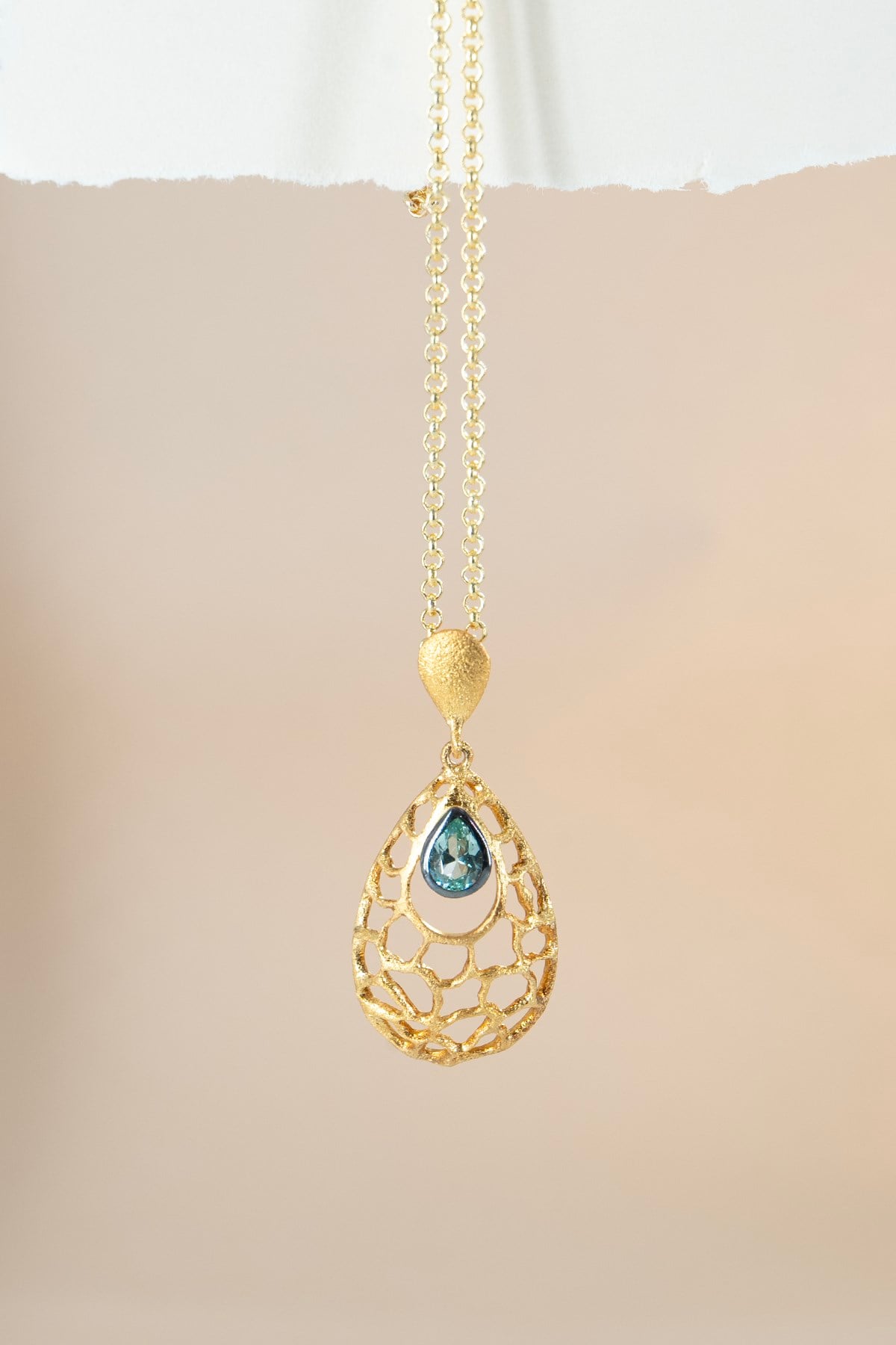 Paraiba Gümüş Kolye